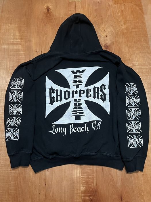 Vintage Vintage Y2K West Coast Choppers Big Grahpic Hoodie | Grailed