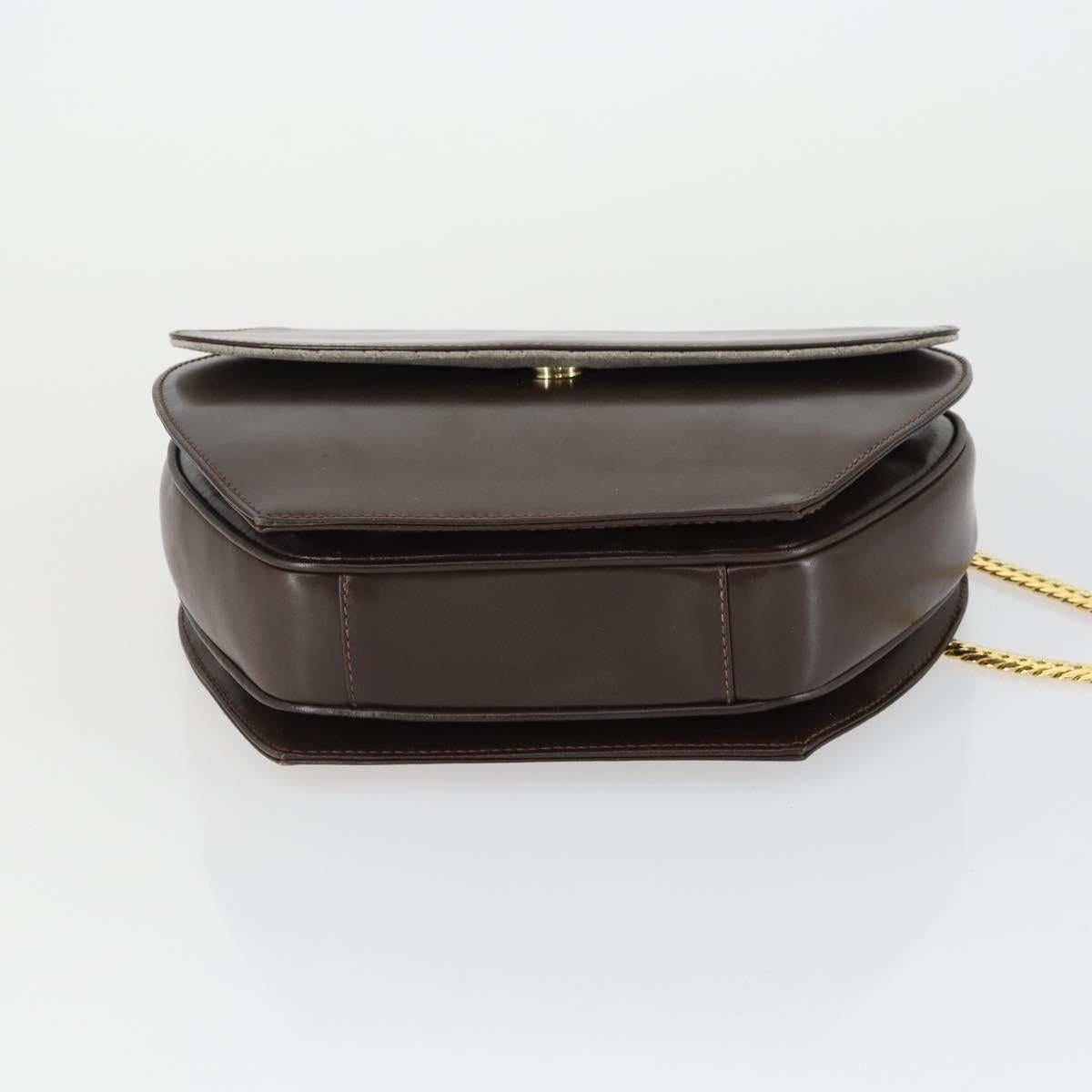 Gucci Gucci Leather Chain Shoulder Bag Brown Size ONE SIZE - 10 Thumbnail
