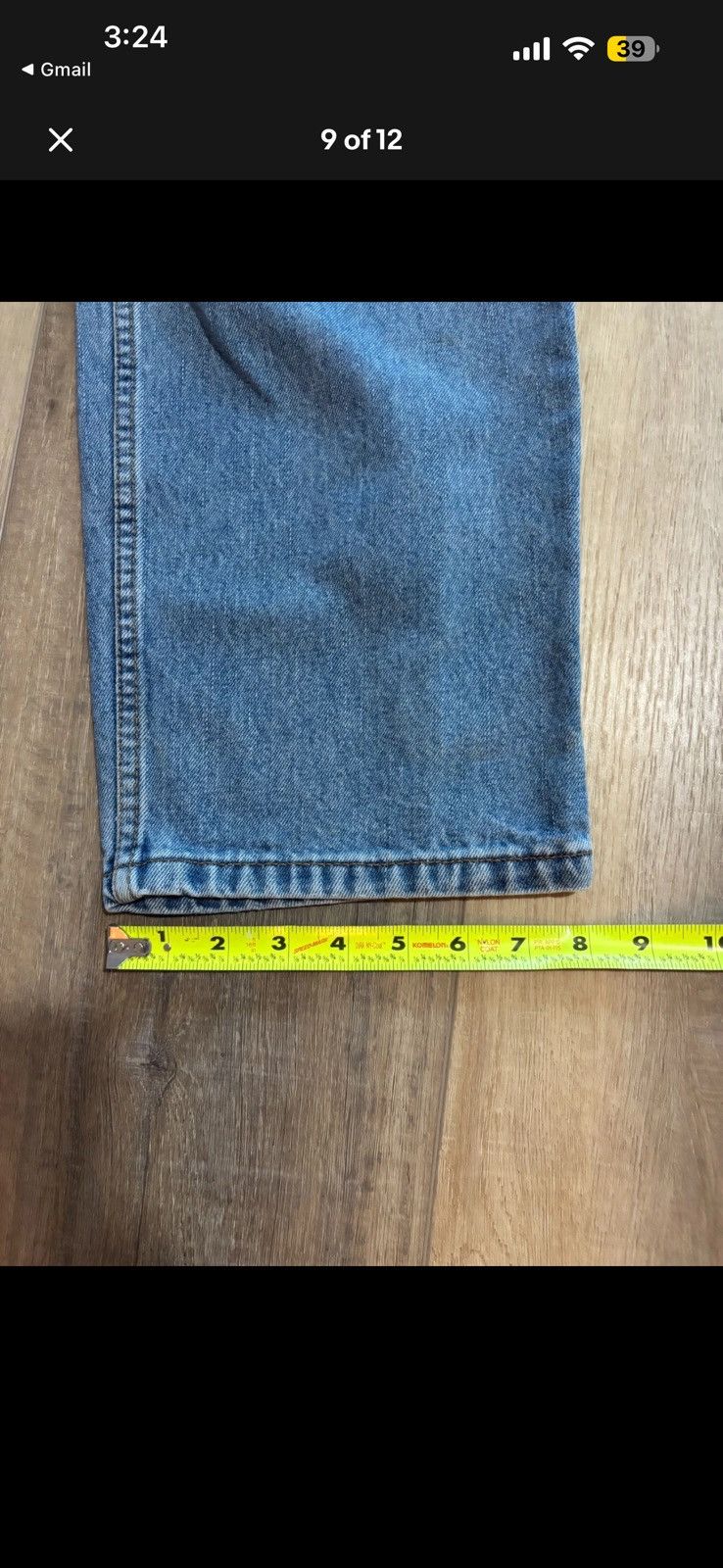 Levi's 2001 Levi’s 550 Relaxed Fit Jeans 36x34 Light Wash Y2K Denim Size US 36 / EU 52 - 5 Thumbnail