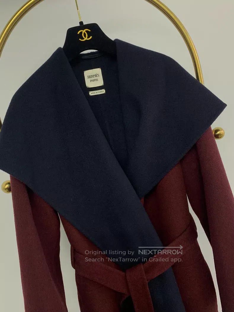 Hermes Hermes Color-Blocked Double-Sided Cashmere Coat Size XS / US 0-2 / IT 36-38 - 2 Thumbnail