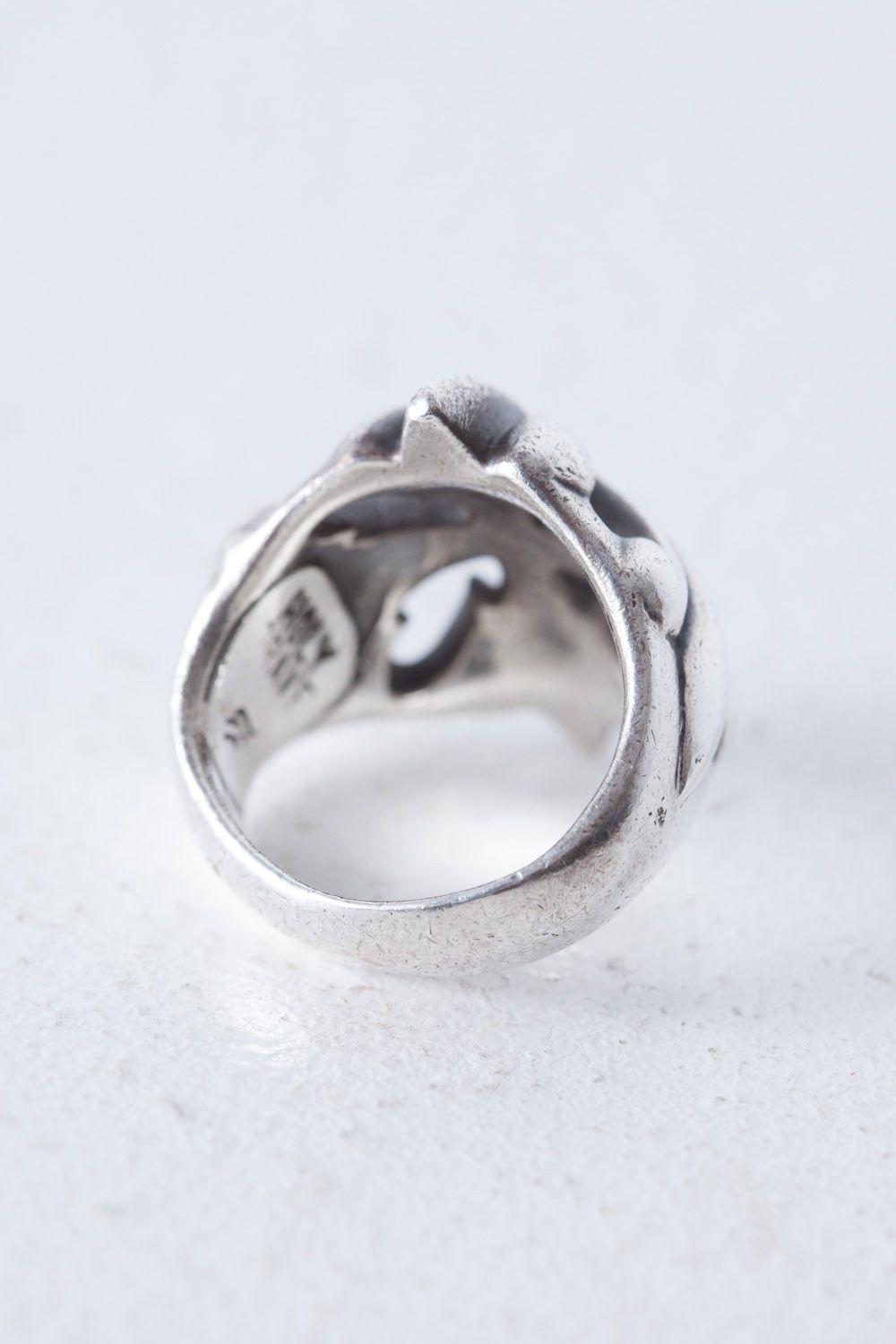 Vintage Holy Grave floral cross silver ring US 8.5 xx Size ONE SIZE - 4 Thumbnail