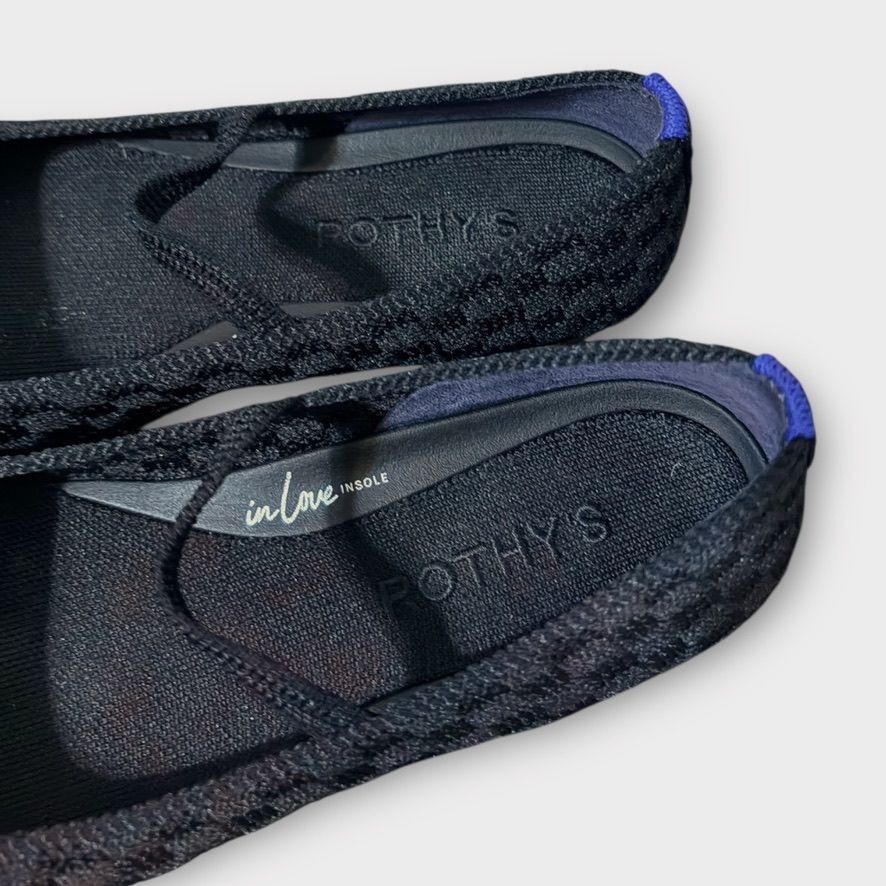 Rothy's Rothy’s The Max Square Mary Jane 5.5 Black Sand Geometric EU Size US 5.5 / IT 35.5 - 8 Thumbnail