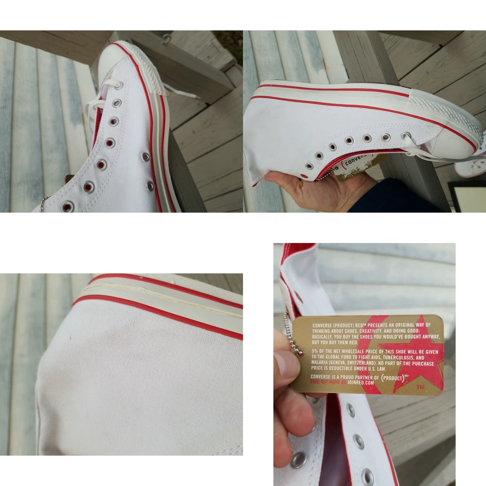 Converse Converse Chuck Taylor 70 High Top Sneakers Men’s 13 White Red Cap Toe Boom Box 2018 Modern Stars Size US 13 / EU 46 - 8 Thumbnail