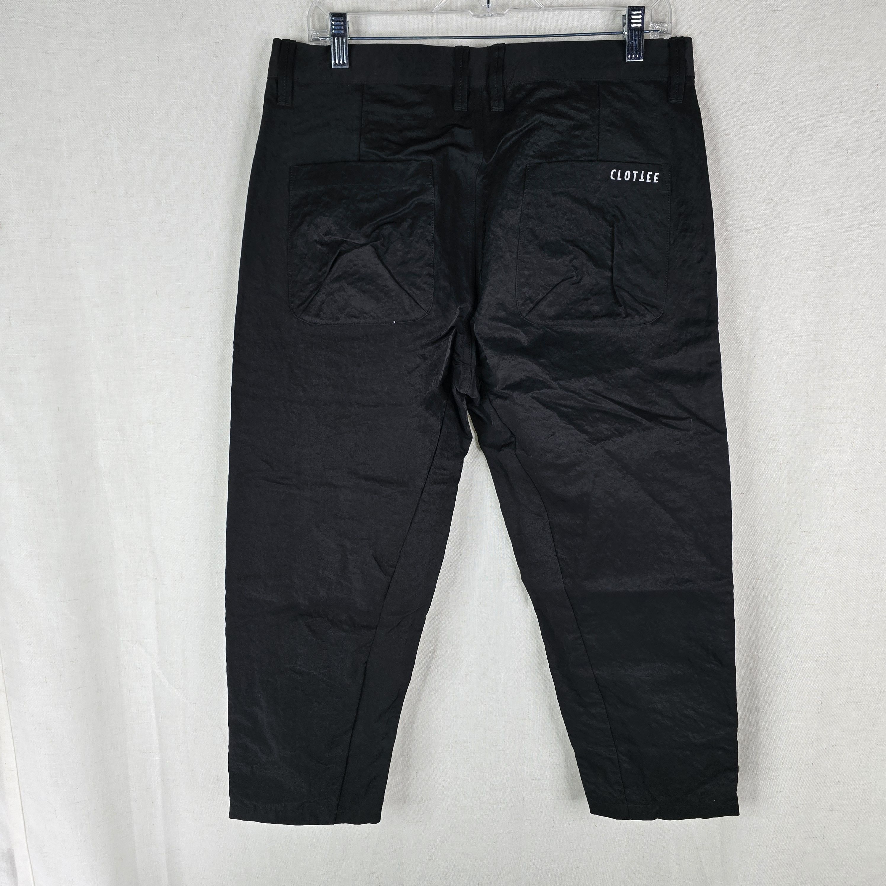 CLOT Clottee By Clot Mens Medium Black Globe Cargo Pants Size US 30 / EU 46 - 4 Thumbnail