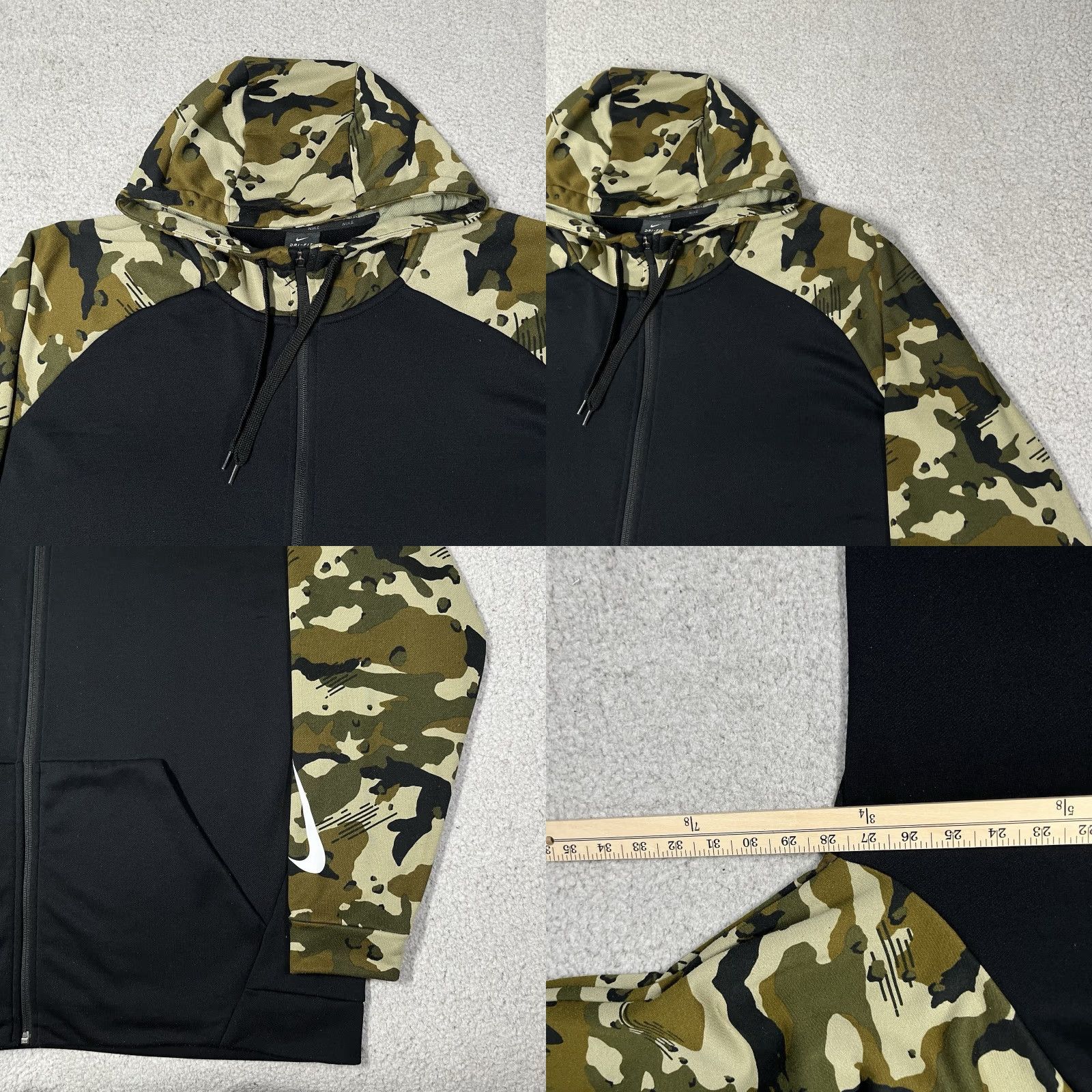 Nike Nike Hoodie Mens 2XL Full Zip Camouflage Dri-Fit Athletic Performance Outdoor Size US XXL / EU 58 / 5 - 8 Thumbnail