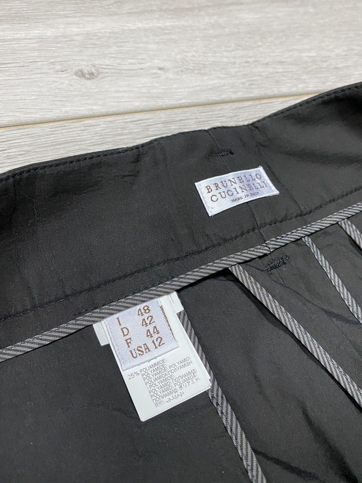 Brunello Cucinelli Brunello Cucinelli belted trousers pants nylon Size 44R - 5 Thumbnail