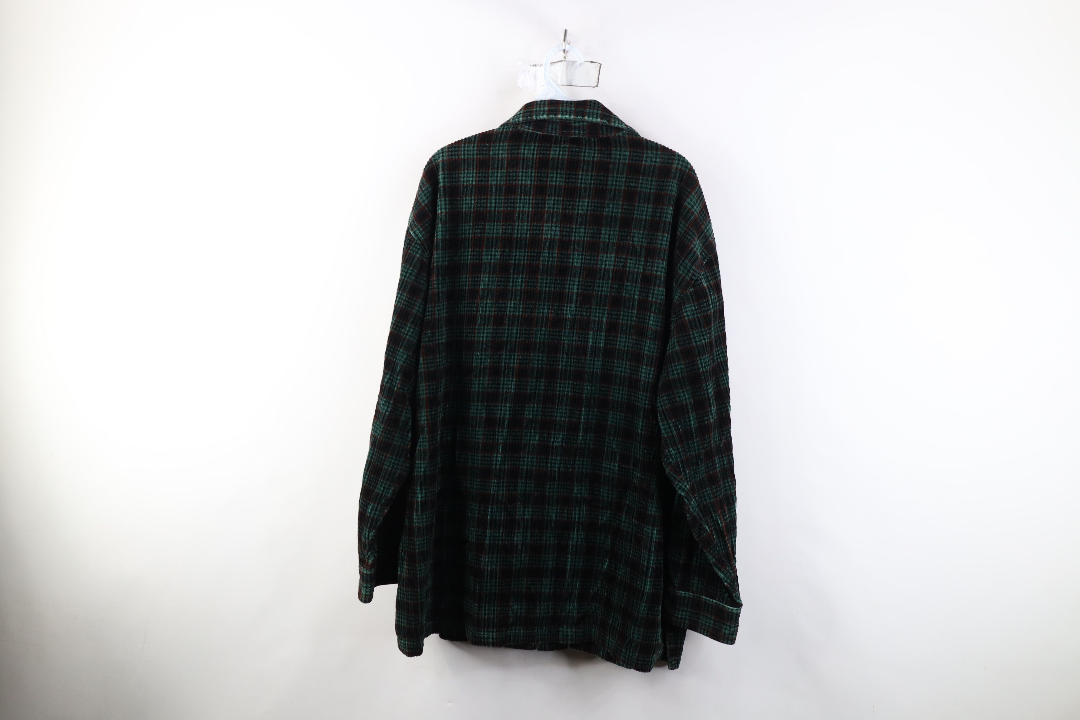 Vintage Vintage 90s Streetwear Full Zip Corduroy Shirt Jacket Size US XL / EU 56 / 4 - 12 Thumbnail