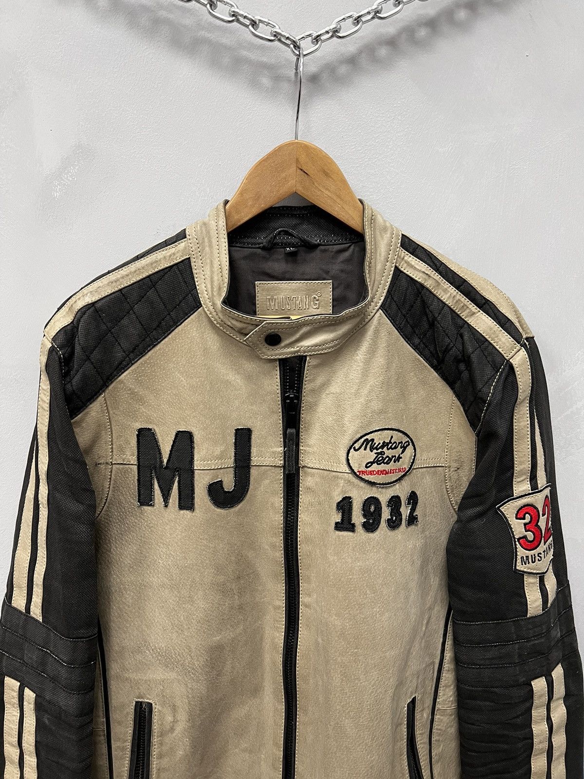 Other Vintage mustang motorcycle leather jacket daines Honda Size US XL / EU 56 / 4 - 3 Thumbnail
