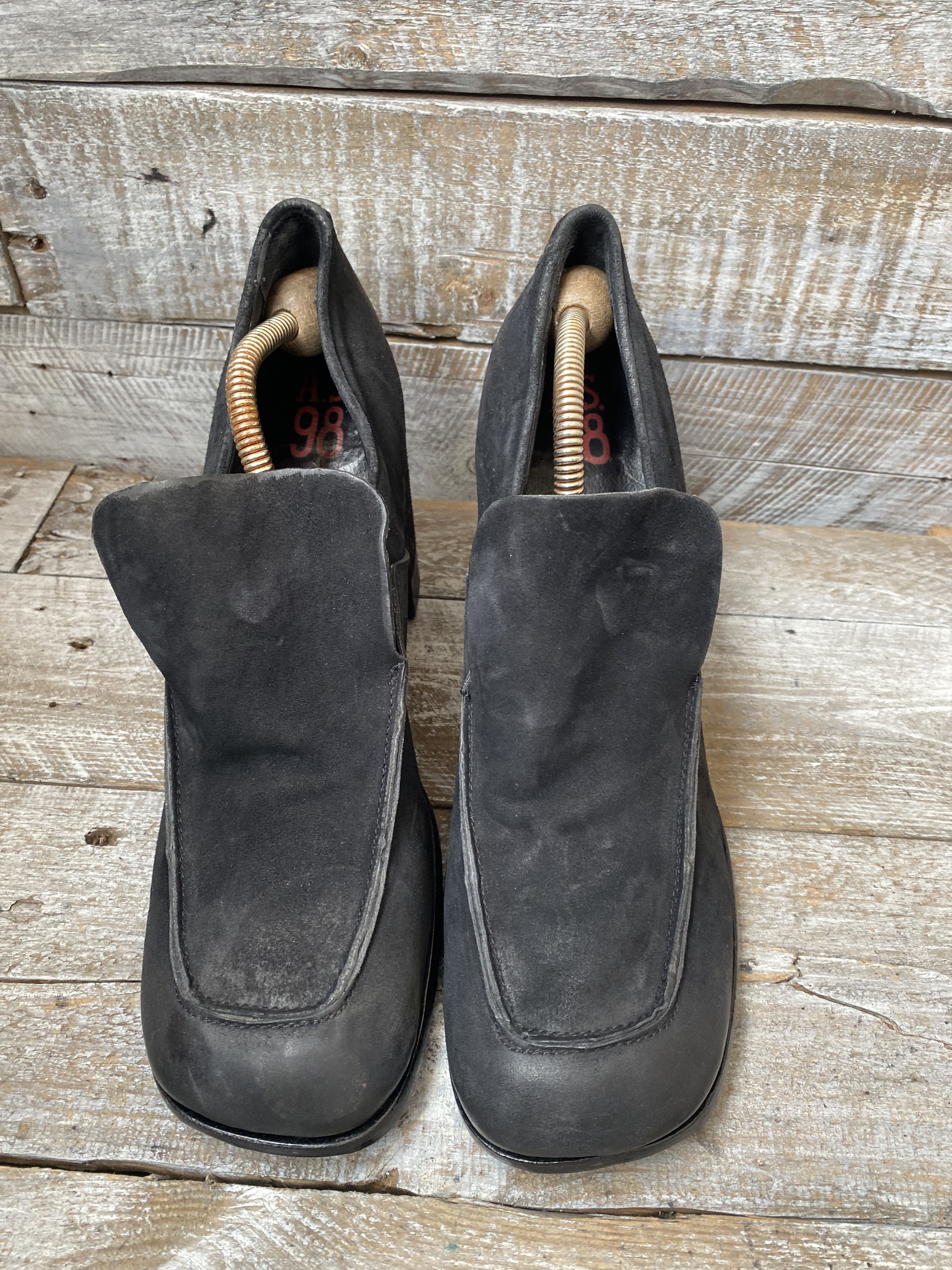 A.S.98 As. 98 platform suede heel boot, grunge. Avant garde sz42 Size US 12 / IT 42 - 3 Thumbnail