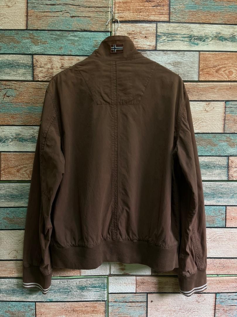 Napapijri Vintage Napapijri Geographic Zip-Up Jacket Brown Earth Tone Size US M / EU 48-50 / 2 - 2 Thumbnail
