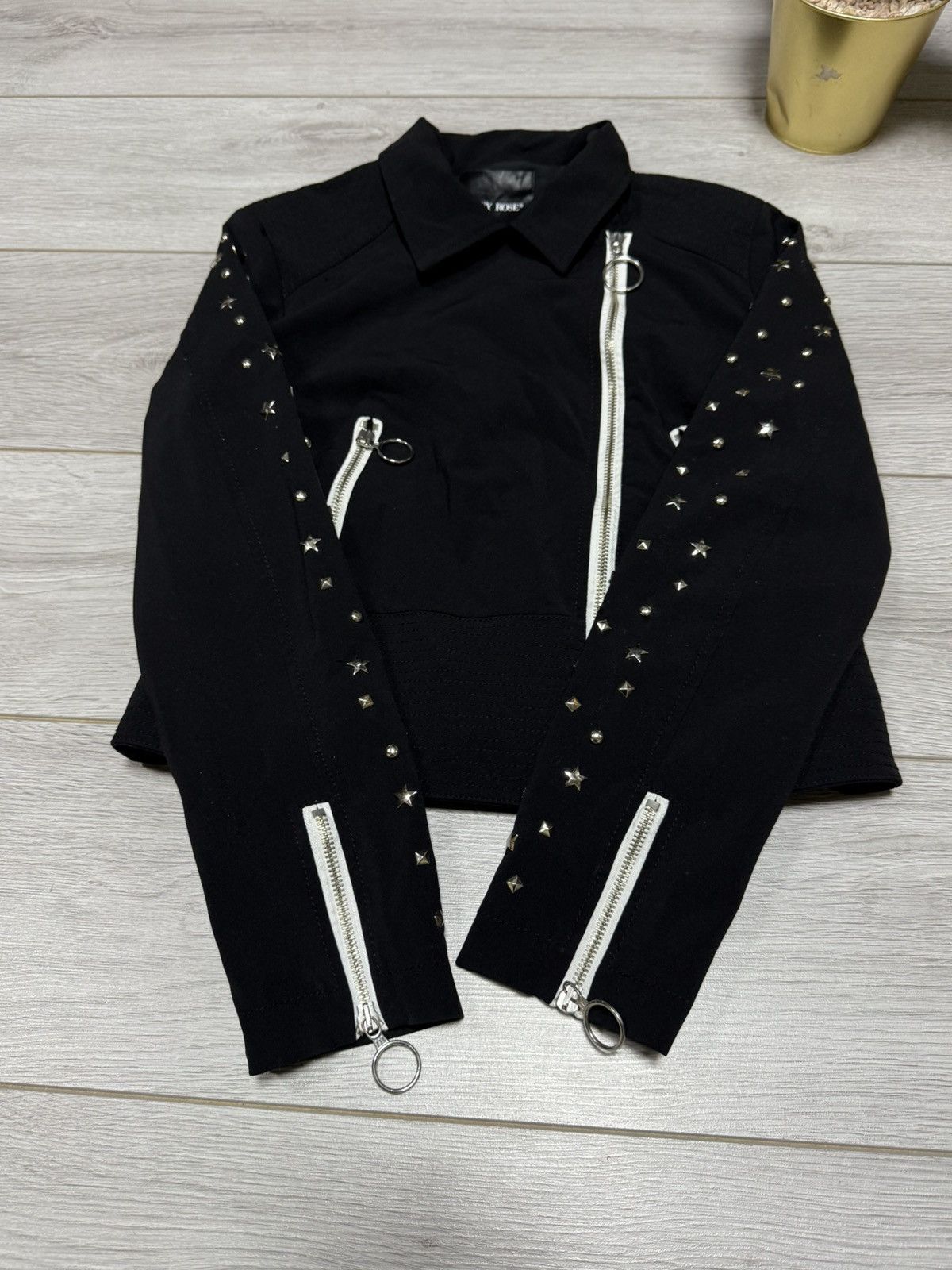 Other Denny Rose studded stars Jacket zip designer jkde eb0 Size L / US 10 / IT 46 - 6 Thumbnail