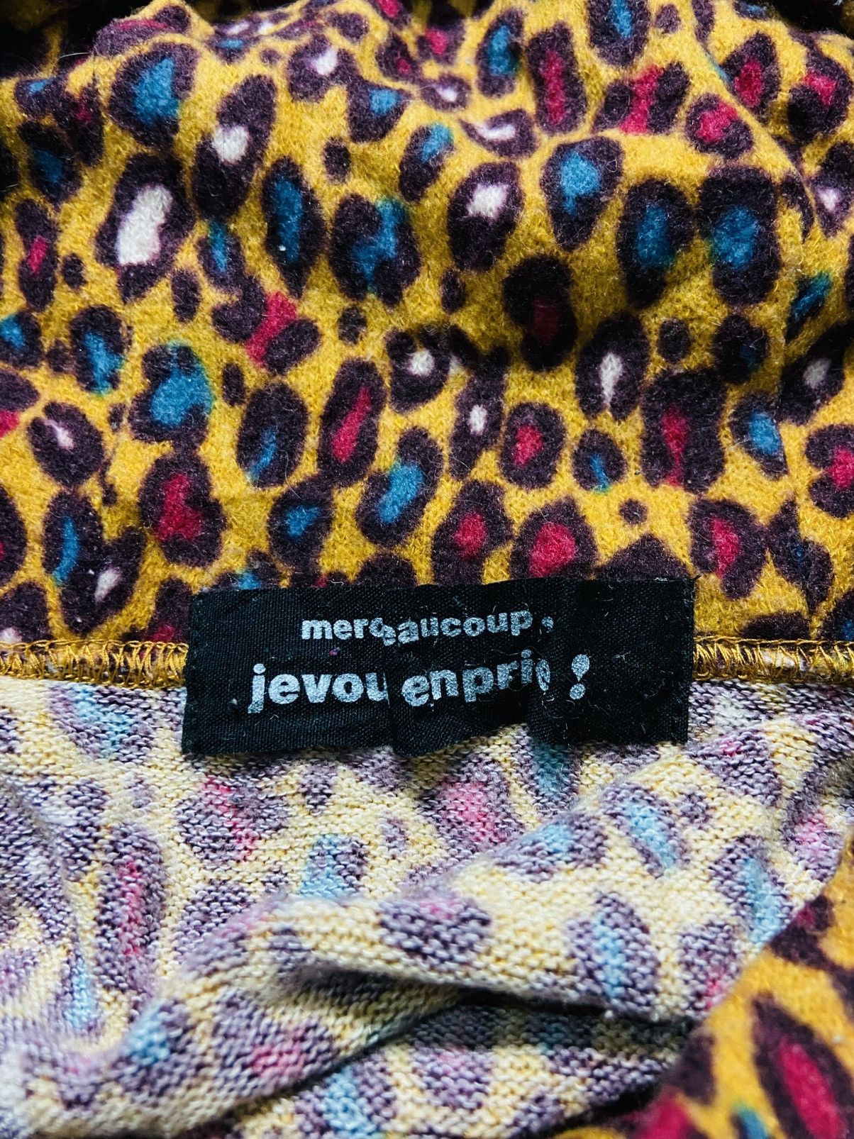 mercibeaucoup Mercibeaucoup Jevous Enprie Leopard Print Oversized Hoodie Size L / US 10 / IT 46 - 13 Thumbnail