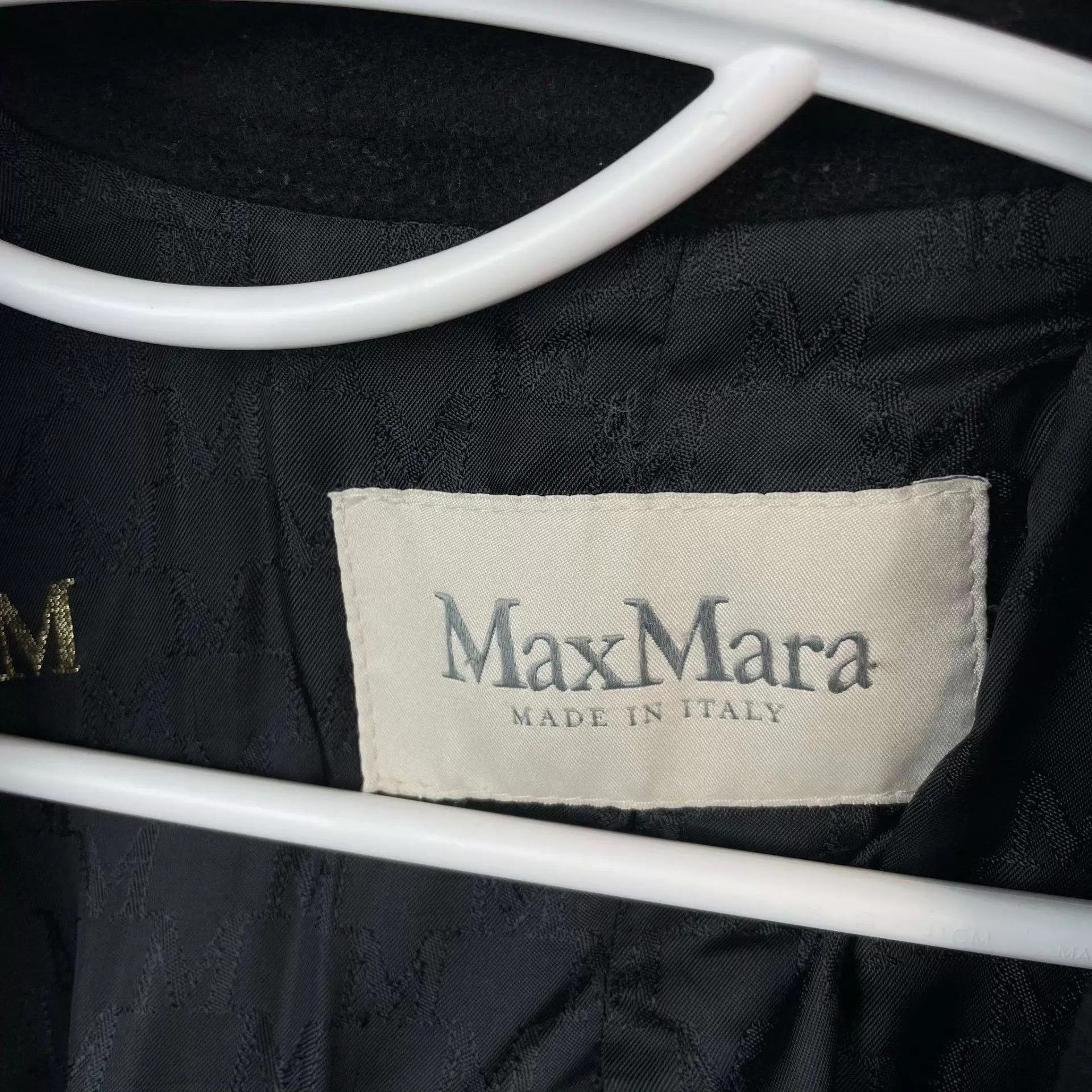 Max Mara MaxMara Wool Coat Black 160/84 Size S / US 4 / IT 40 - 3 Thumbnail