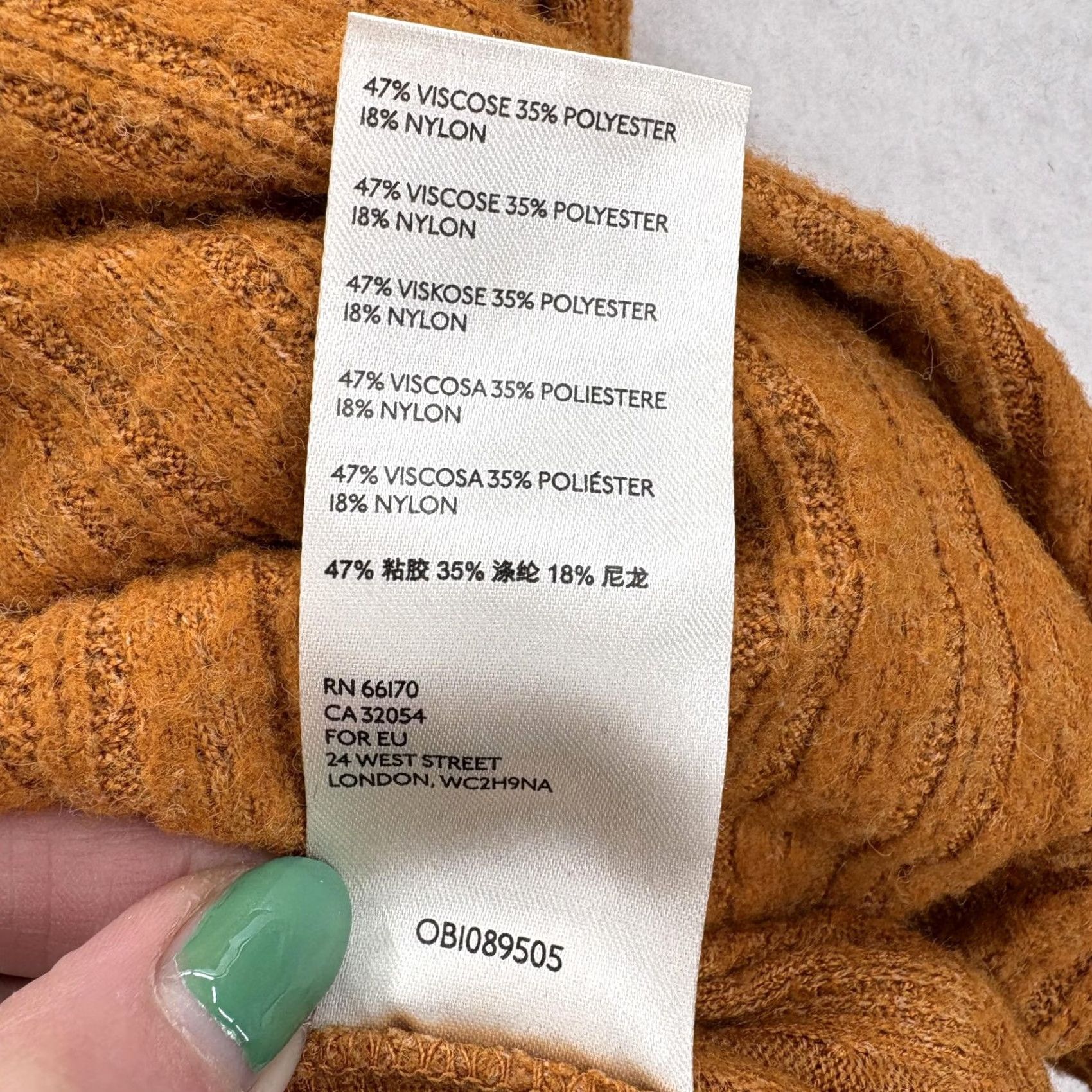 Vintage Maeve Wrap Sweater Womens M Orange Knit V-Neck Bohemian Long Sleeve Casual Size M / US 6-8 / IT 42-44 - 7 Thumbnail