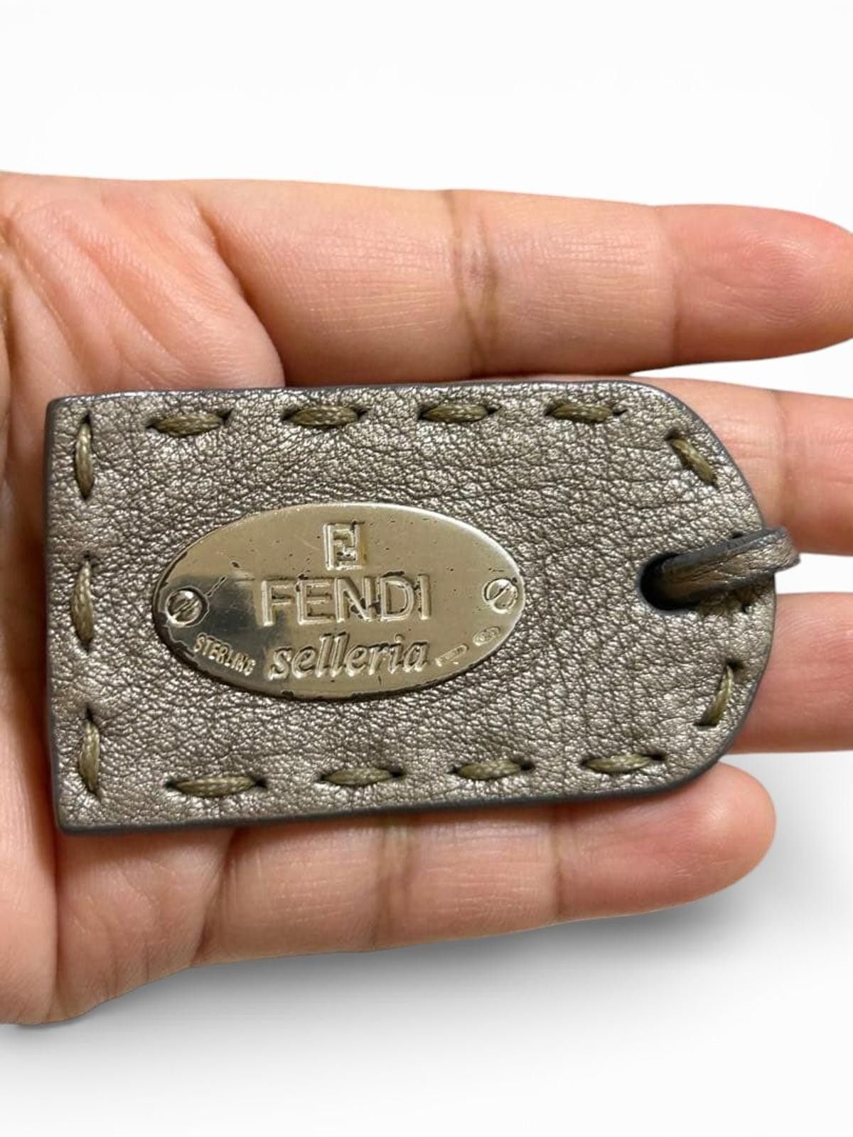 Fendi Fendi - Selleria Small Leather Handbag Taupe Size ONE SIZE - 2 Thumbnail