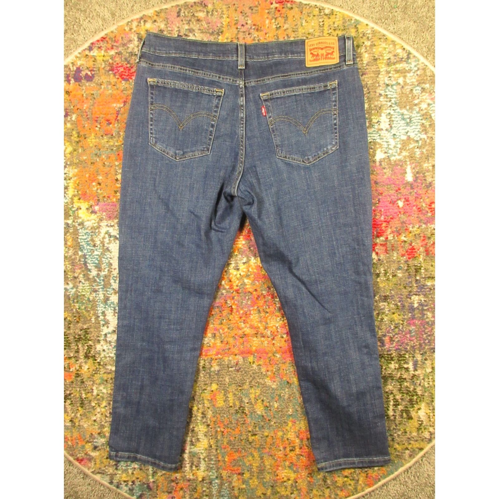 Levi's Levi's Jeans Woman Regular Boyfriend 32 W34 L27 Medium Wash Stretch Denim 5-Pocket Zip Blue Women Size 24" / US 00 / IT 34 - 2 Thumbnail
