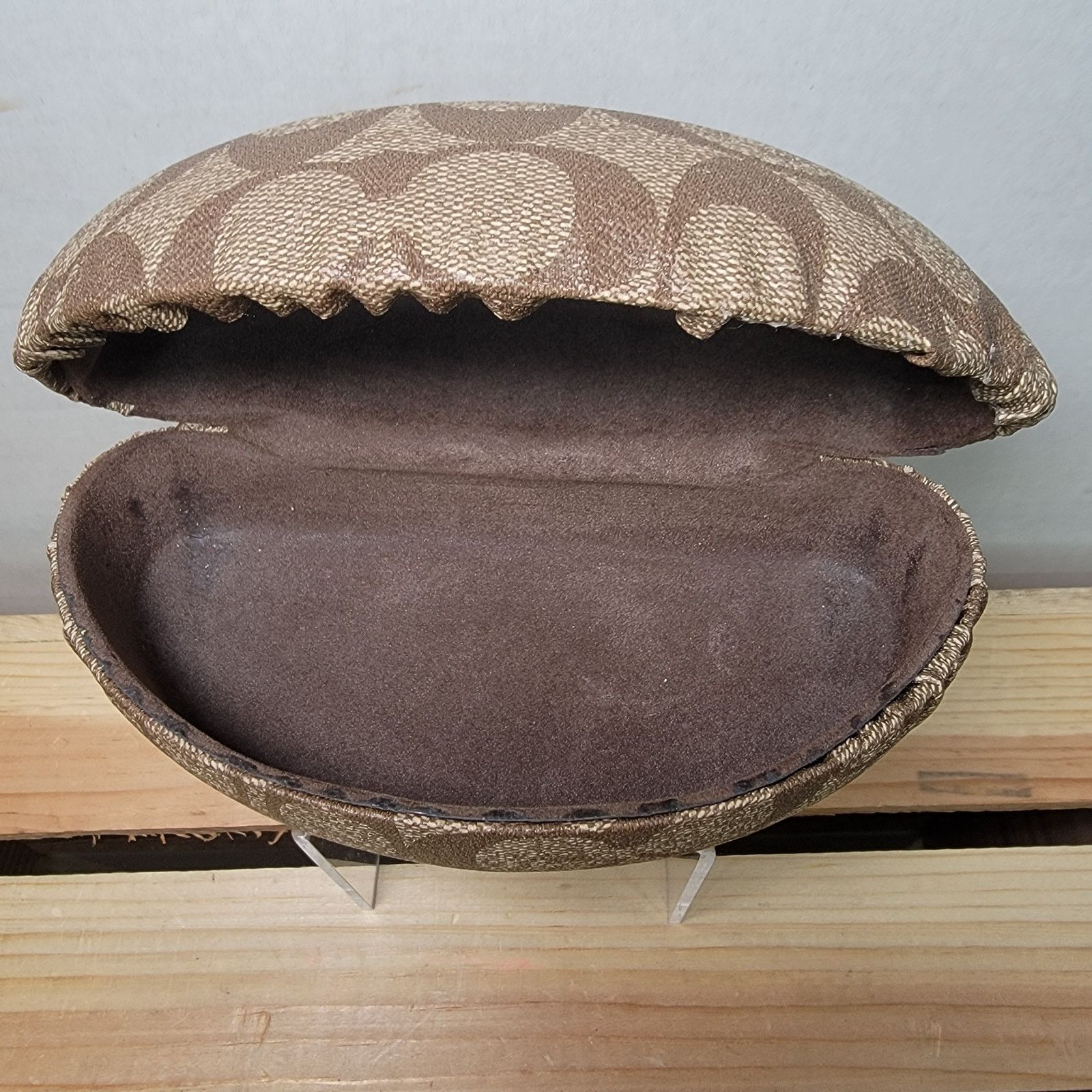 Coach Coach Brown Hard Clamshell Glasses Case Size ONE SIZE - 4 Thumbnail