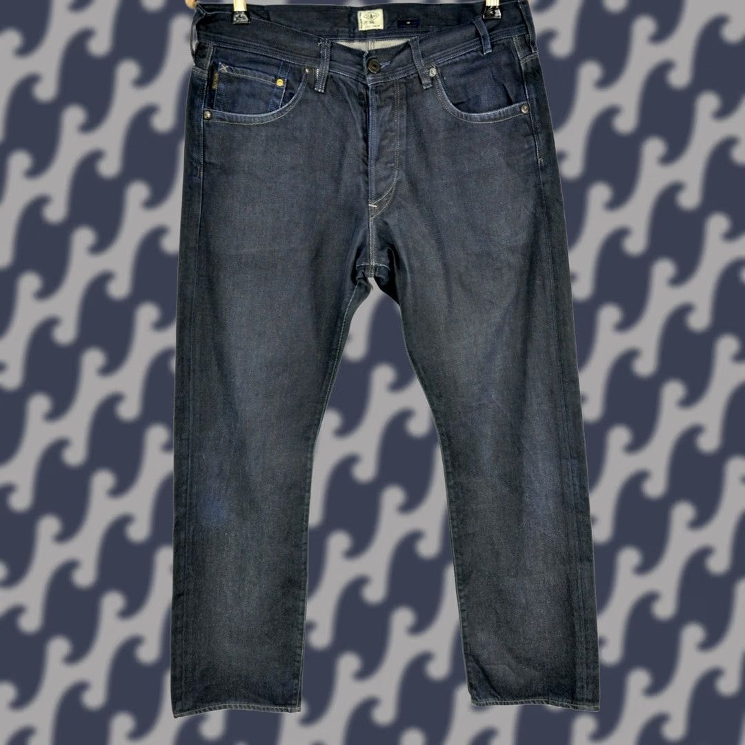 Paul Smith Paul Smith Jeans Button Fly Men Straight Jeans 32R Blue 5-Pocket Denim Cotton Regular Size 32 Mens Straight Leg Jeans Size US 32 / EU 48 - 1 Thumbnail