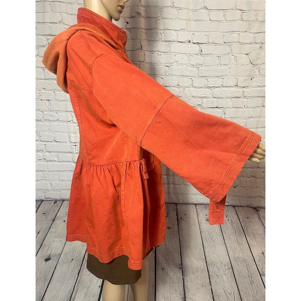Free People New Free People Nocturne Orange Cotton Parka Jacket Size XS Size XS / US 0-2 / IT 36-38 - 4 Thumbnail