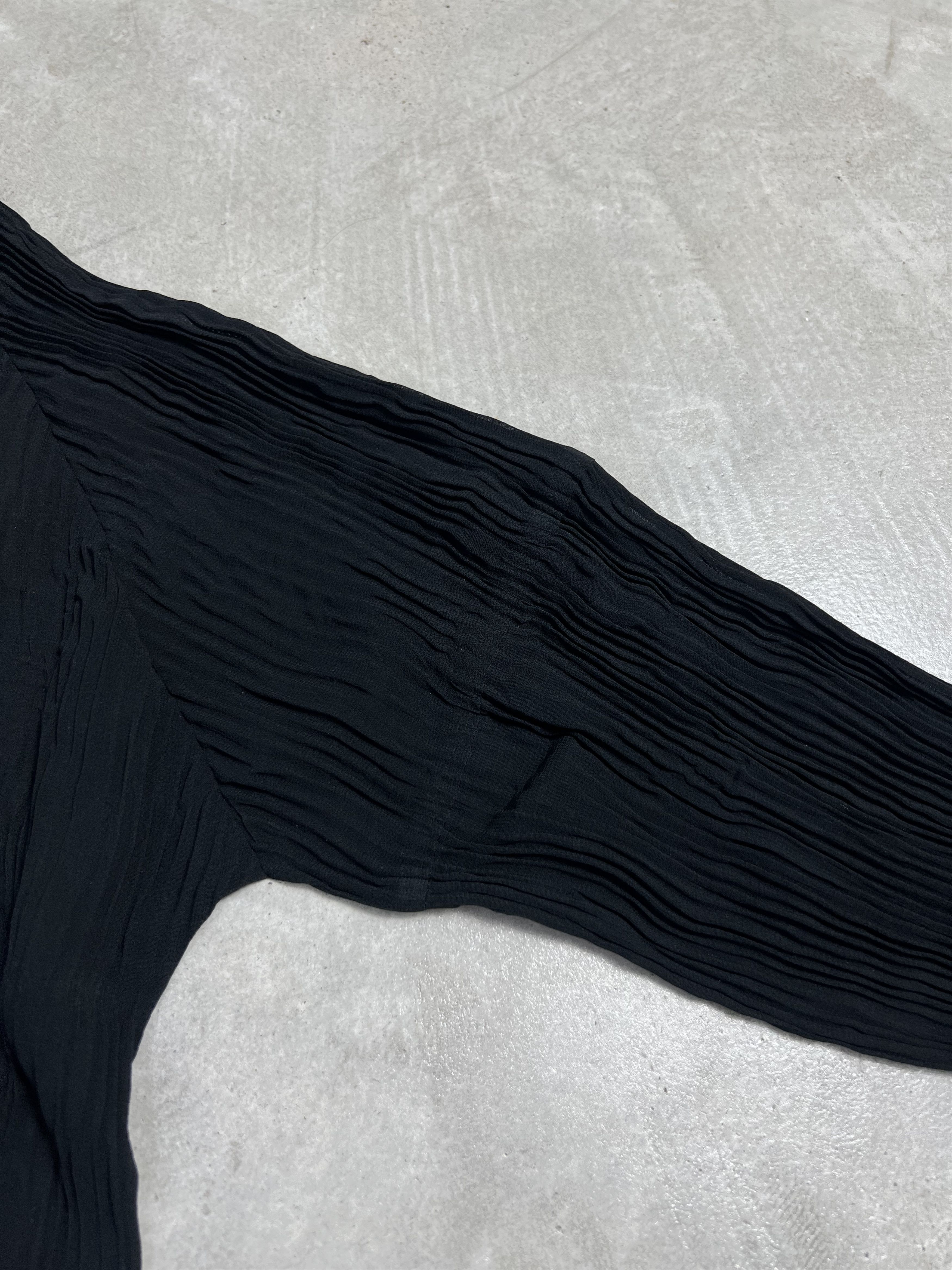 Issey Miyake × Japanese Brand × Vintage Vintage ISSEY MIYAKE Pleat Longsleeve Blouse (L) GTMPT303 Size L / US 10 / IT 46 - 7 Thumbnail