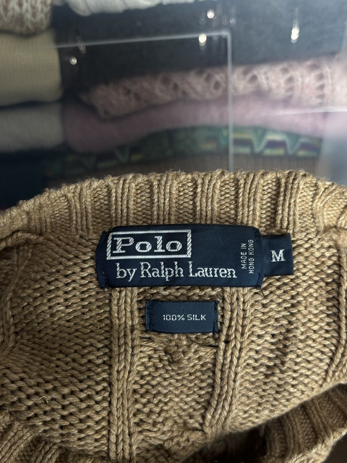 Polo Ralph Lauren Vintage Polo Ralph Lauren Silk Knit Cable Sweater Size US M / EU 48-50 / 2 - 6 Thumbnail