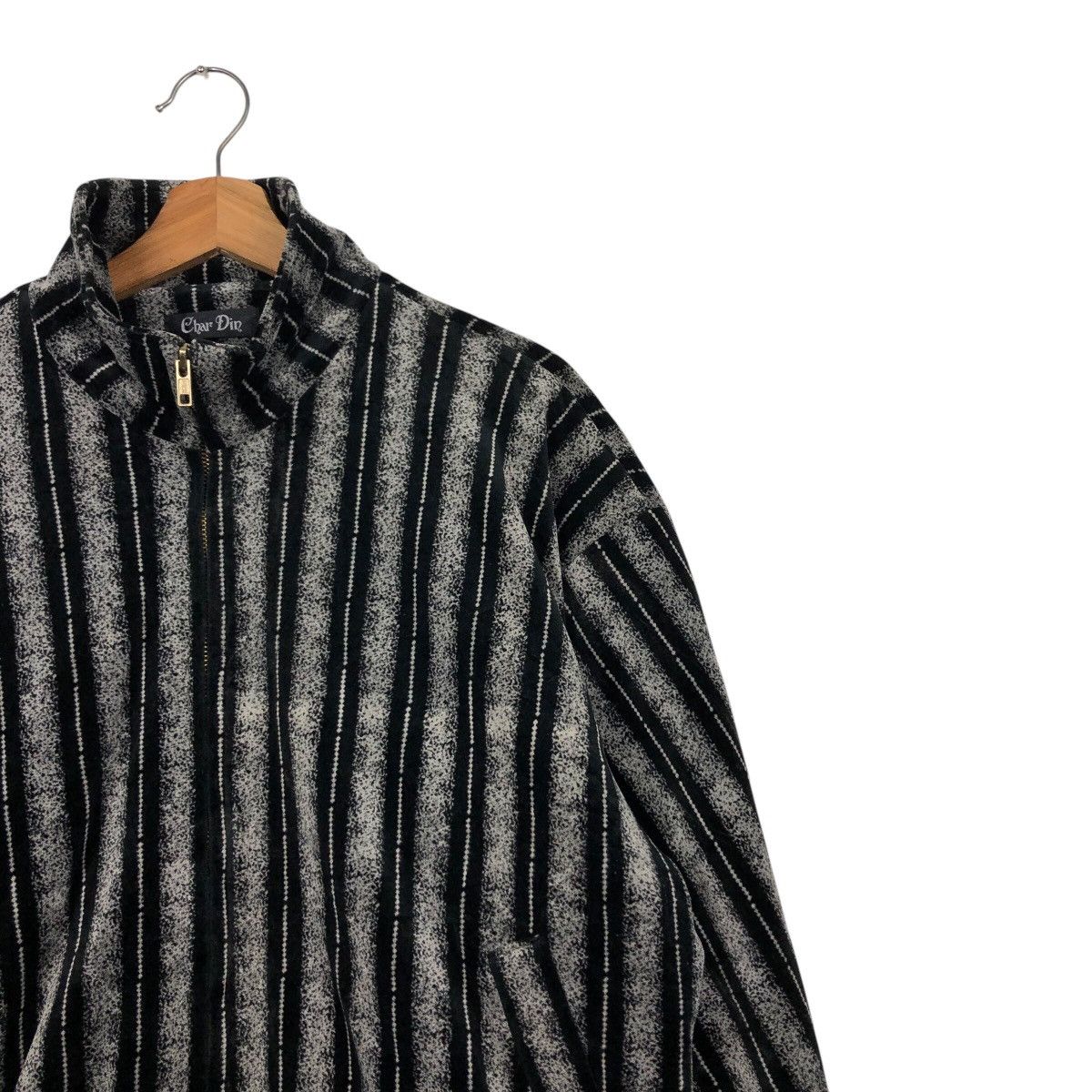 Japanese Brand × Vintage 📌Vintage Bomber Jacket Char Din Striped Issey Miyake Size US M / EU 48-50 / 2 - 7 Thumbnail