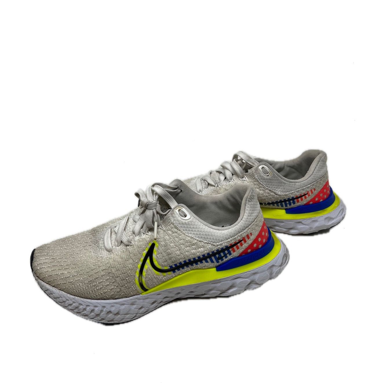 Nike Nike React Infinity Run Flyknit 3 Prem White Volt Racer Blue Size US 9 / EU 42 - 2 Thumbnail