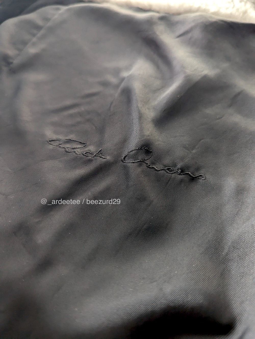 Rick Owens 💥*NEW* KEITH SHEARLING JACKET PERFORMA/STROBE BLACK/PEARL Size US M / EU 48-50 / 2 - 14 Thumbnail
