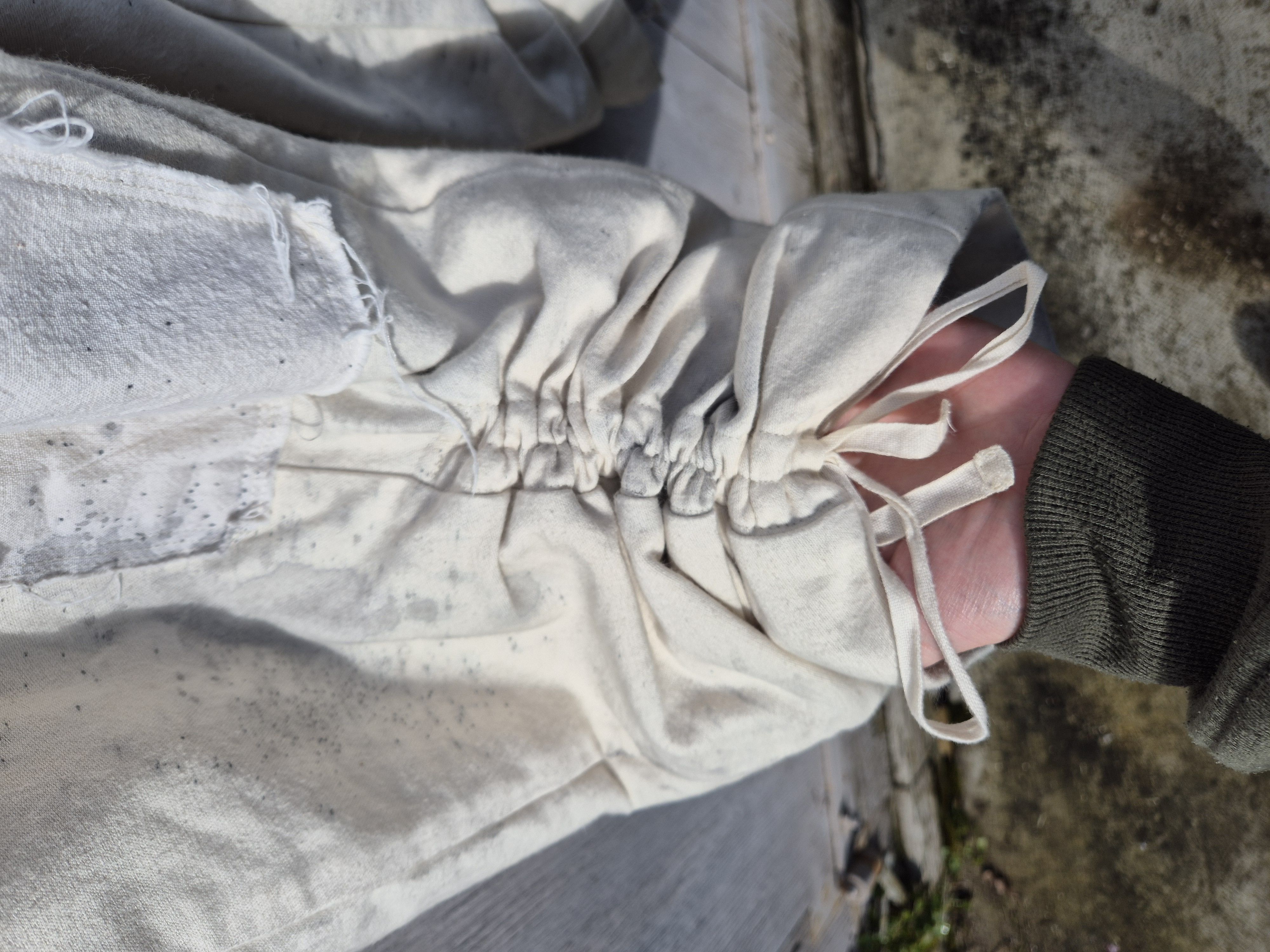 Handmade high-waisted buttoned trousers Size US 30 / EU 46 - 4 Thumbnail
