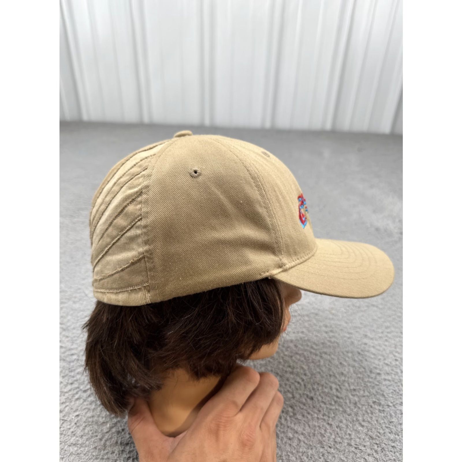 Quiksilver VTG Quiksilver Baseball Cap Beige One Size Embroidered Flexfit 90s Panel Size ONE SIZE - 4 Thumbnail