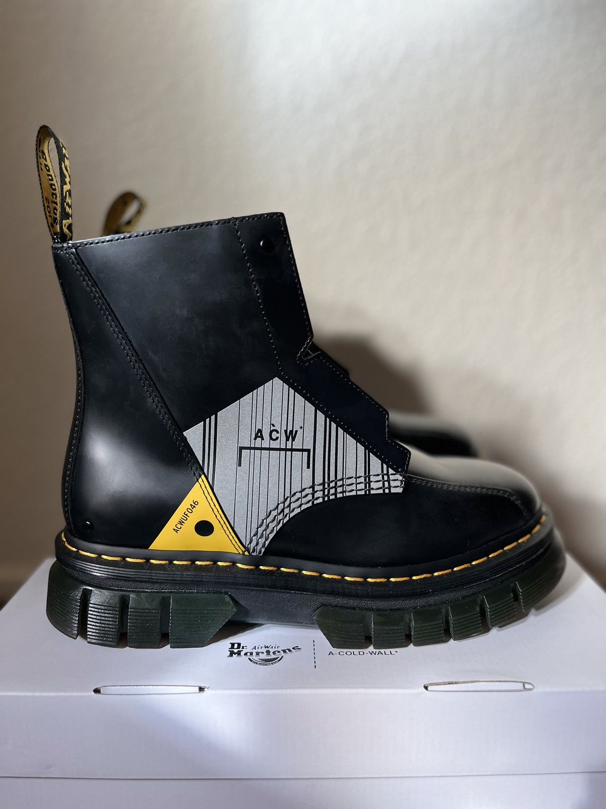 image of A Cold Wall X Dr. Martens Shoes in Black, Men's (Size 8)