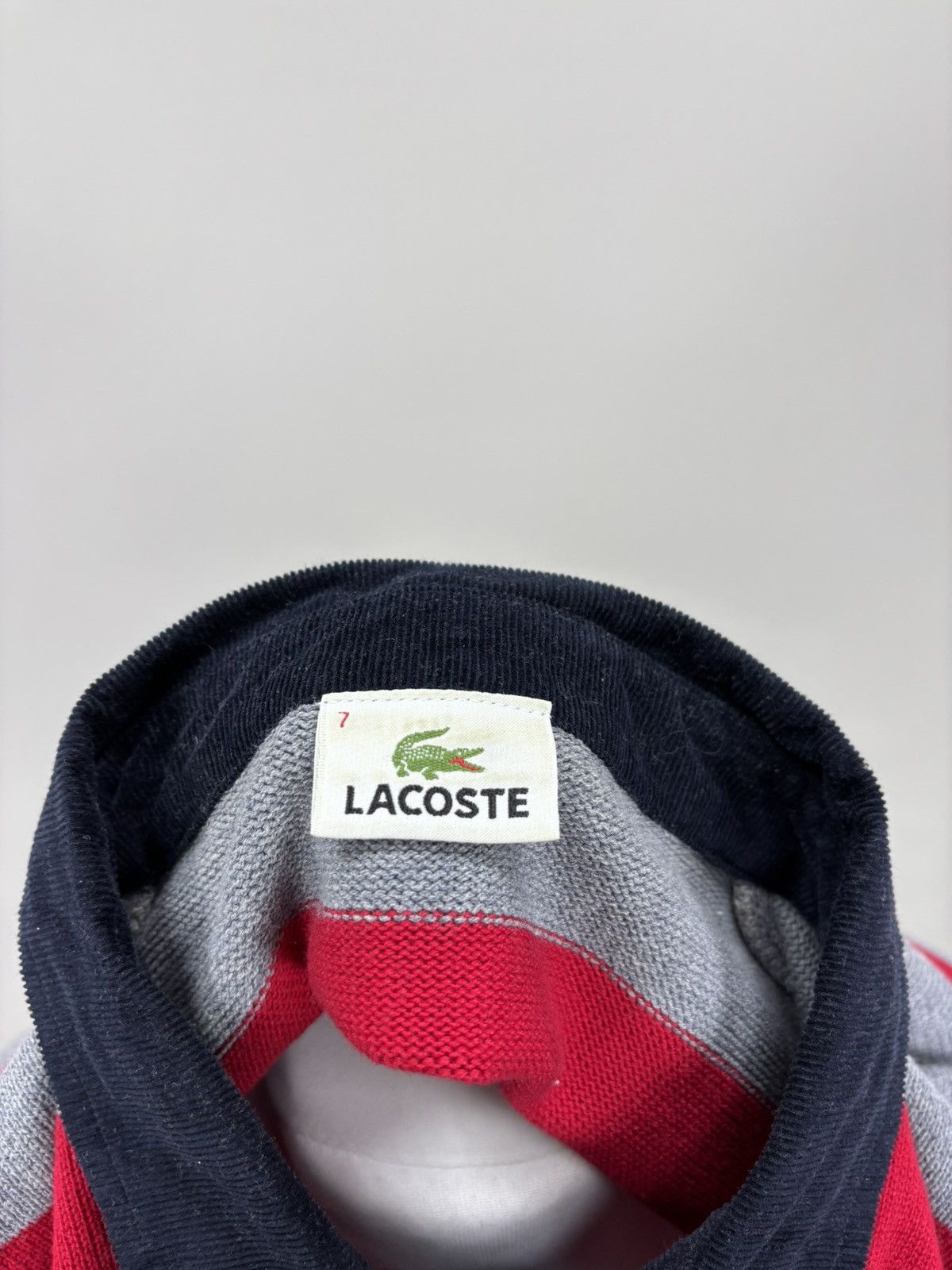 Lacoste Mens vintage long sleeve sweater rugby Lacoste Size 7 Size US L / EU 52-54 / 3 - 10 Thumbnail