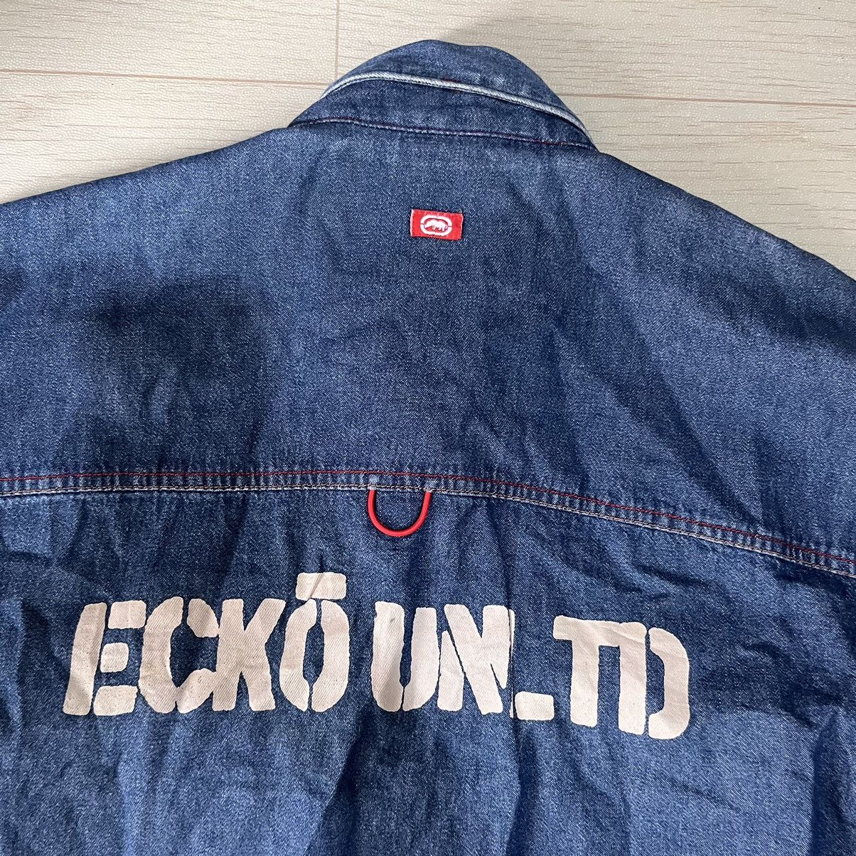 Ecko Unltd. × JNCO Ecko unlimited over shirt blue denim Size US XL / EU 56 / 4 - 4 Thumbnail