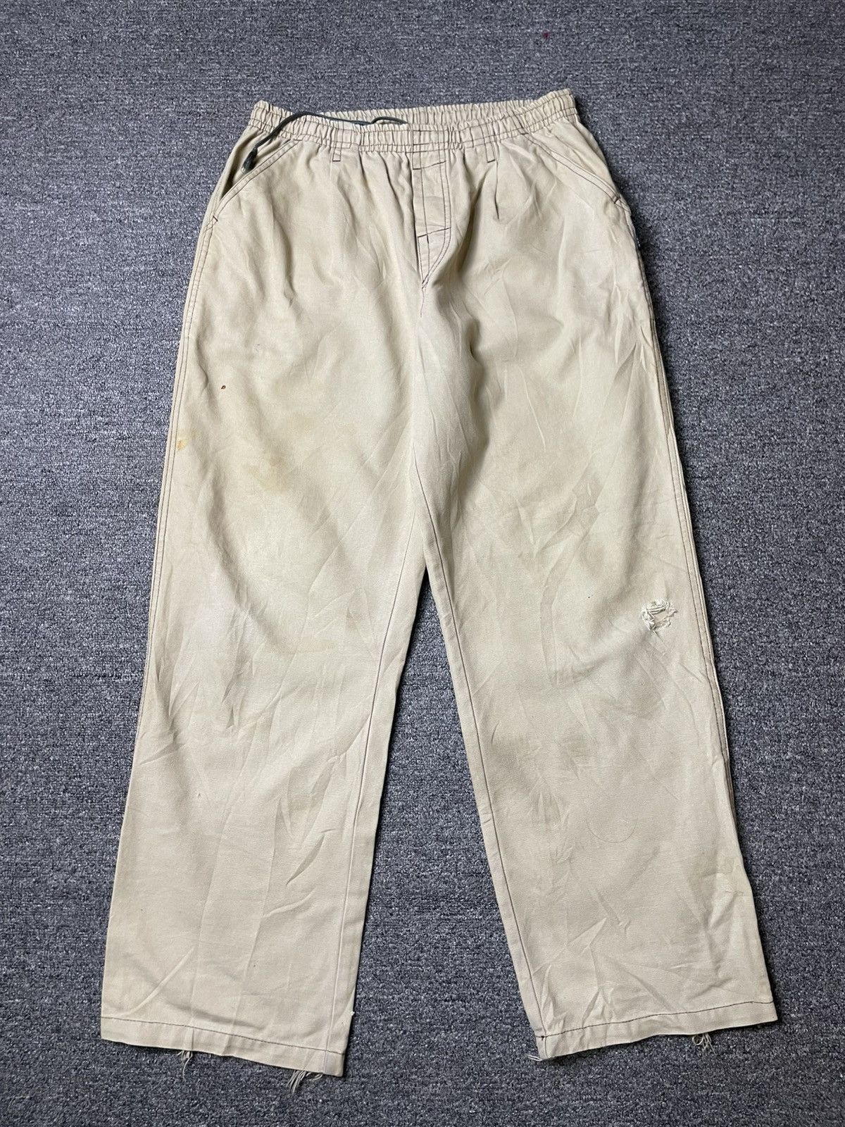 Japanese Brand × Quiksilver × Vintage Quiksilver Brand Elastic Waist Linen Pants (111) Size US 30 / EU 46 - 1 Thumbnail