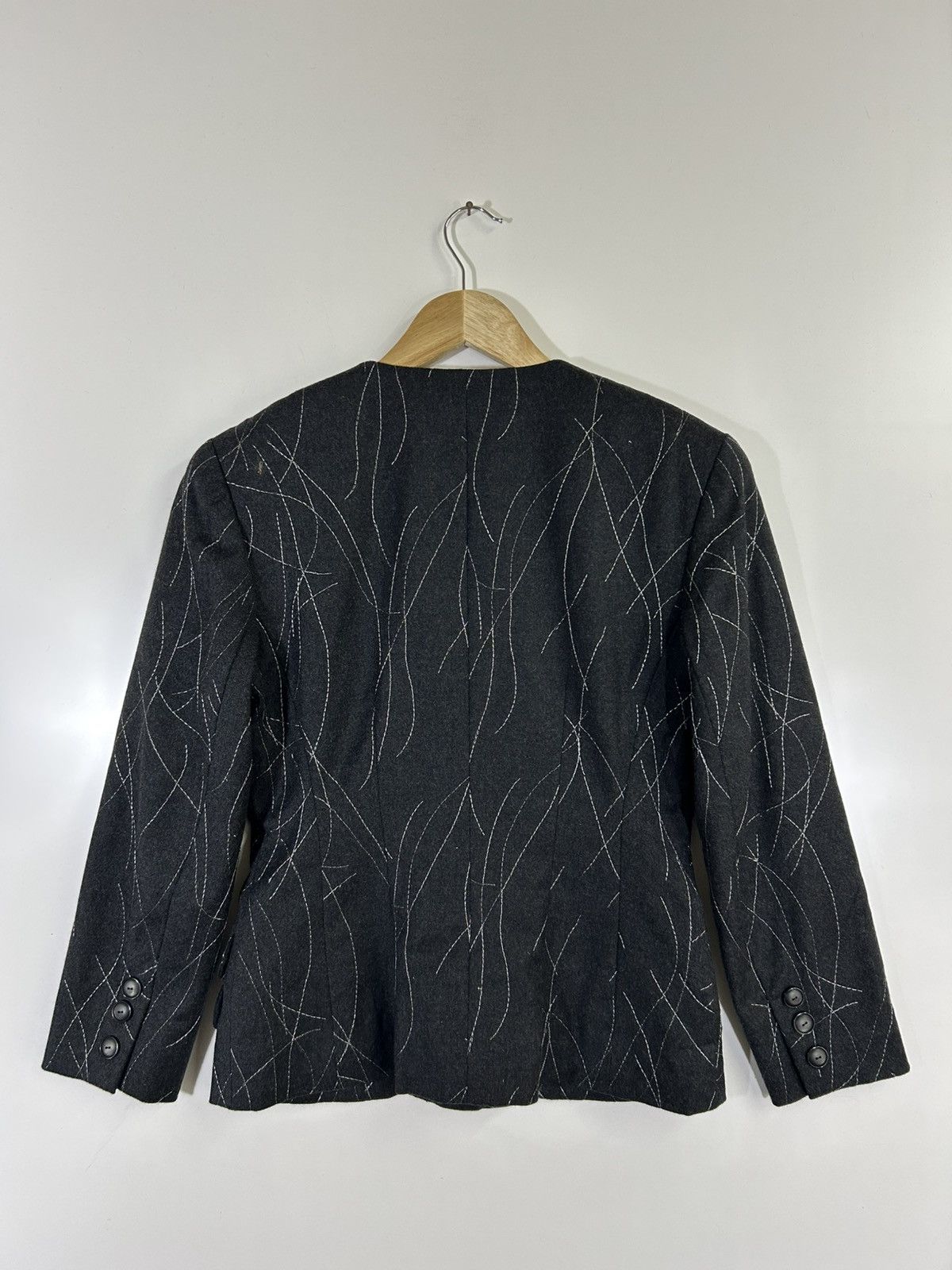 Nina Ricci 🔥Nina Ricci Wool Collarless Button Coat Jacket Size S / US 4 / IT 40 - 13 Thumbnail