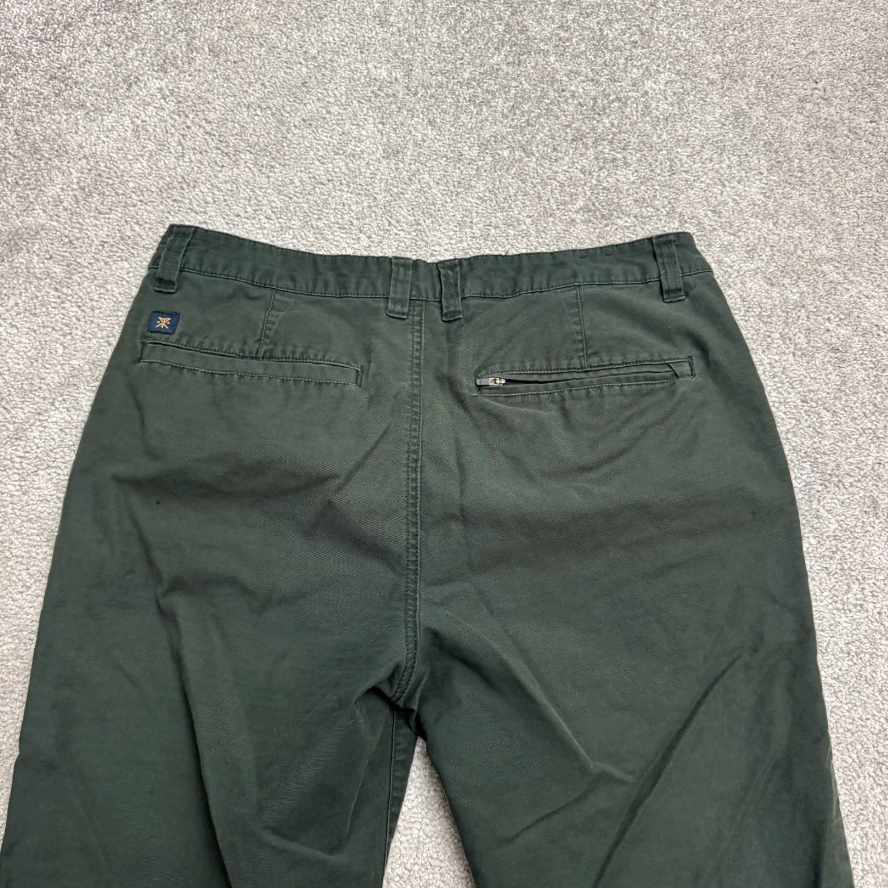 Roark Roark Chino Pants Mens 32 Dark Green Flat Front Zip Pocket Straight Leg Casual.jpg Size US 32 / EU 48 - 5 Thumbnail