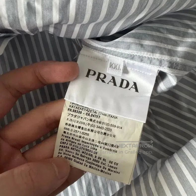 Prada Prada Striped Cartoon Print Long Sleeve Shirt. Size US XXL / EU 58 / 5 - 5 Thumbnail