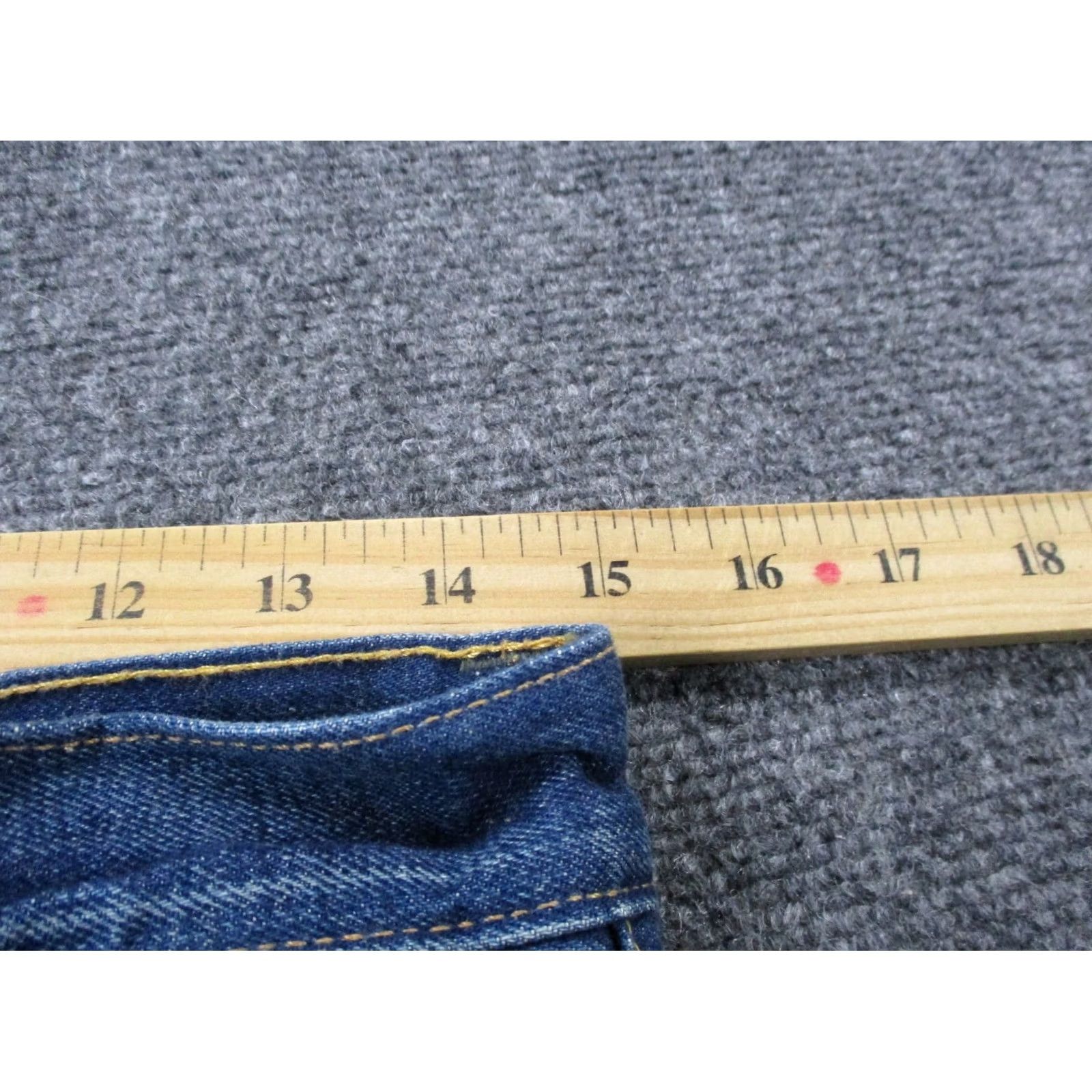 Vintage RRL Ralph Lauren Jeans Men 28 X 30 Denim Selvedge Stretch Slim Straight- 30x28 Blue Denim Jeans Mens Size US 30 / EU 46 - 6 Thumbnail