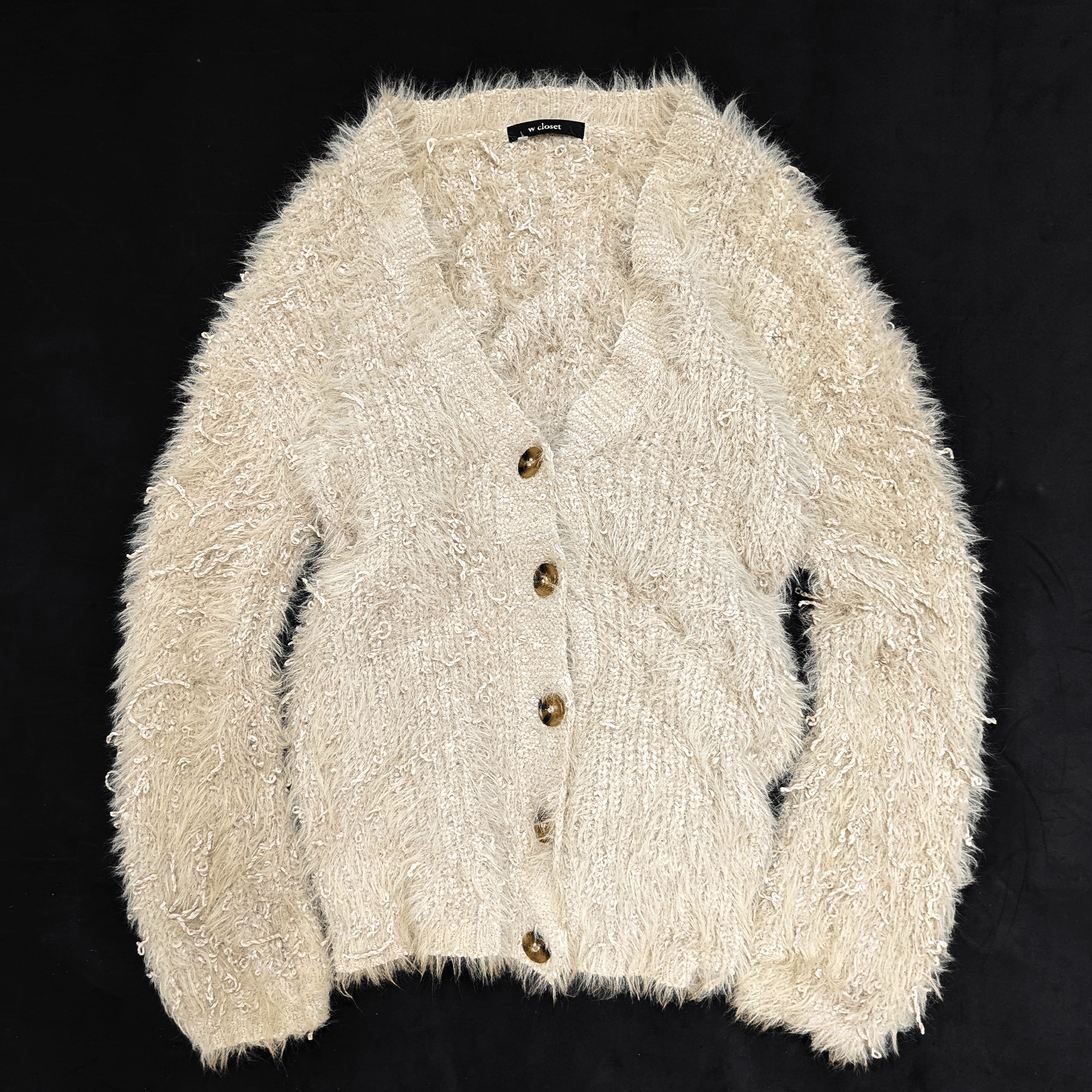 Homespun Knitwear × If Six Was Nine × Japanese Brand W Closet Japanese Mohair Cardigan Knit Size US L / EU 52-54 / 3 - 1 Thumbnail