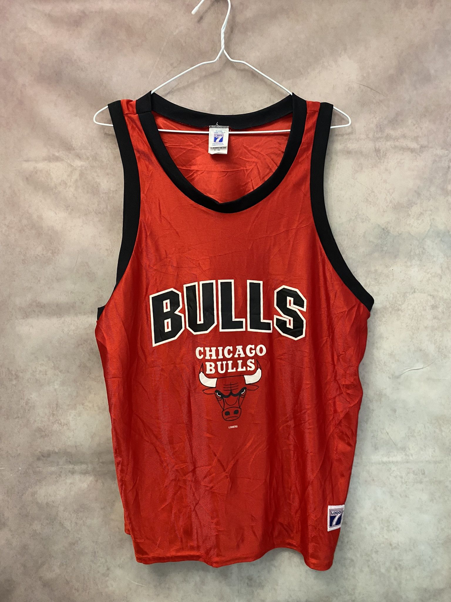 Logo 7 × NBA Chicago Bulls Basketball Jersey 90s NBA Size US XL / EU 56 / 4 - 1 Thumbnail