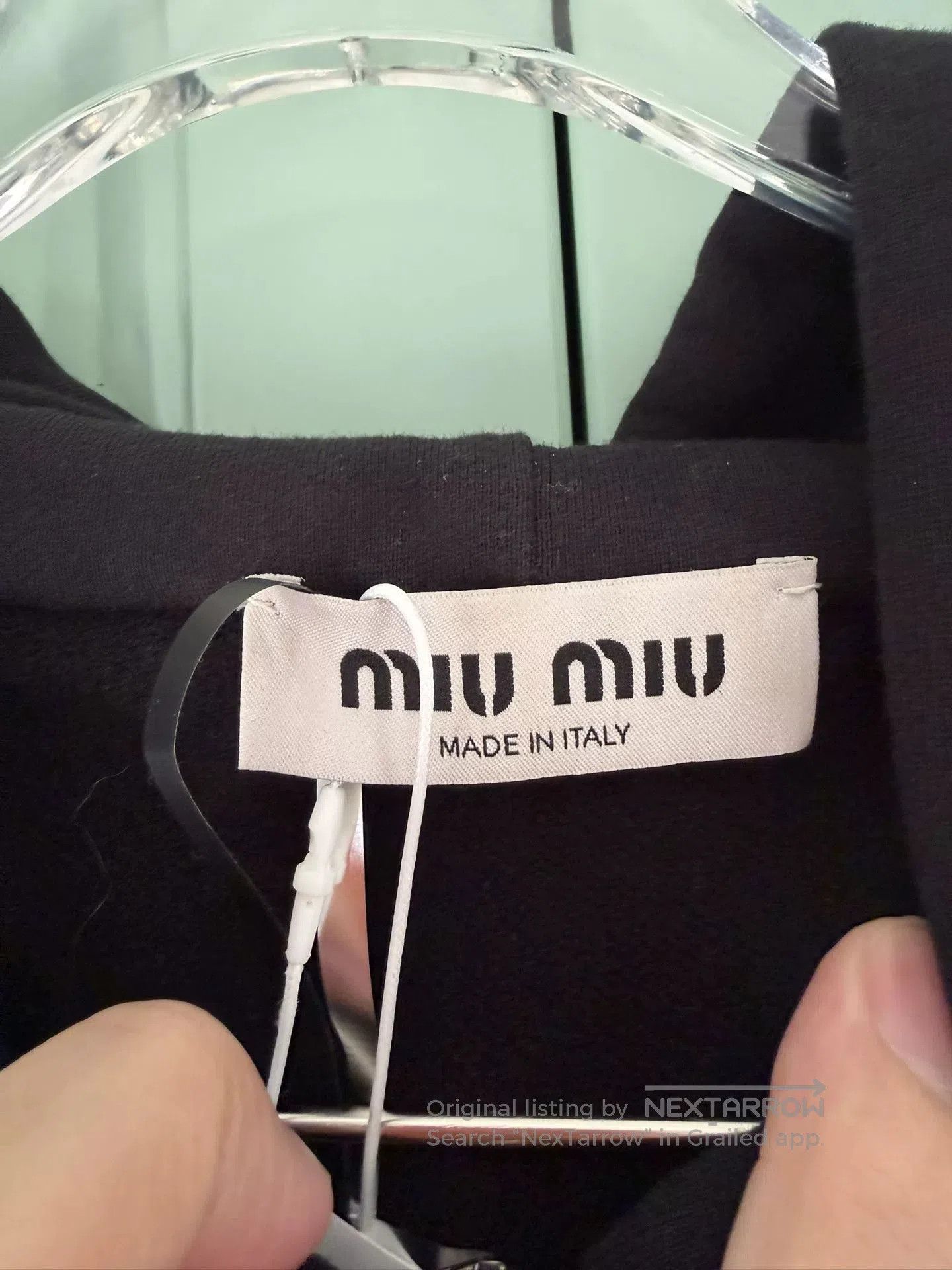 Miu Miu Miu Miu Black Zipper Logo Jacket. Size S / US 4 / IT 40 - 3 Thumbnail