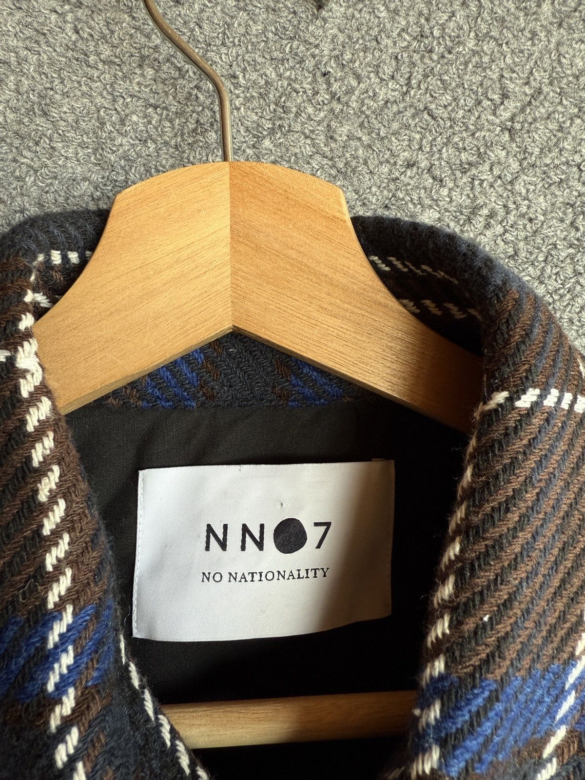 NN07 NN07 Brown and Navy Soren Check Overshirt Size US M / EU 48-50 / 2 - 4 Thumbnail