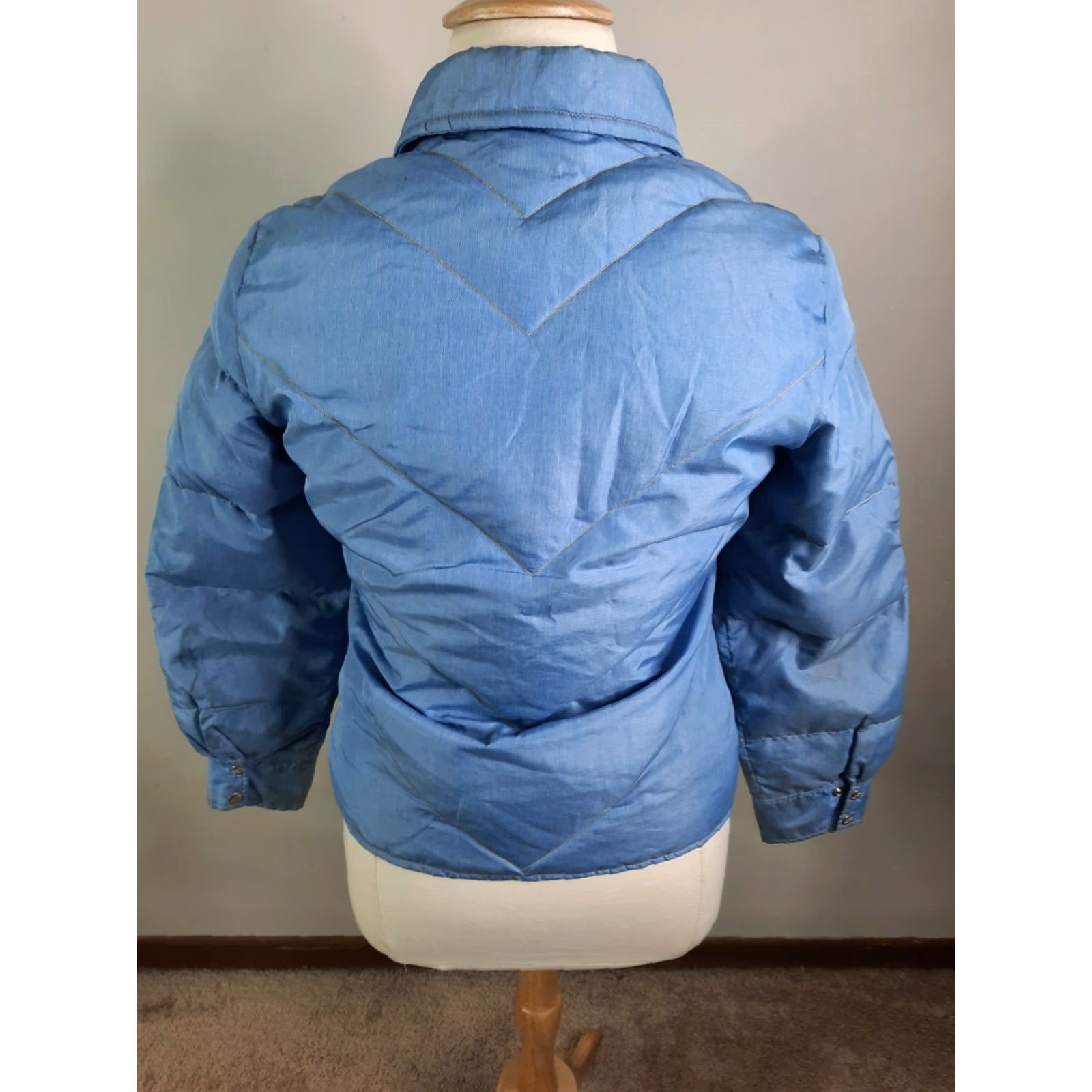 Vintage VINTAGE Alpine Design Blue Ski Jacket Down Winter Coat Quilted Puffer 70s 80s Size L / US 10 / IT 46 - 6 Thumbnail
