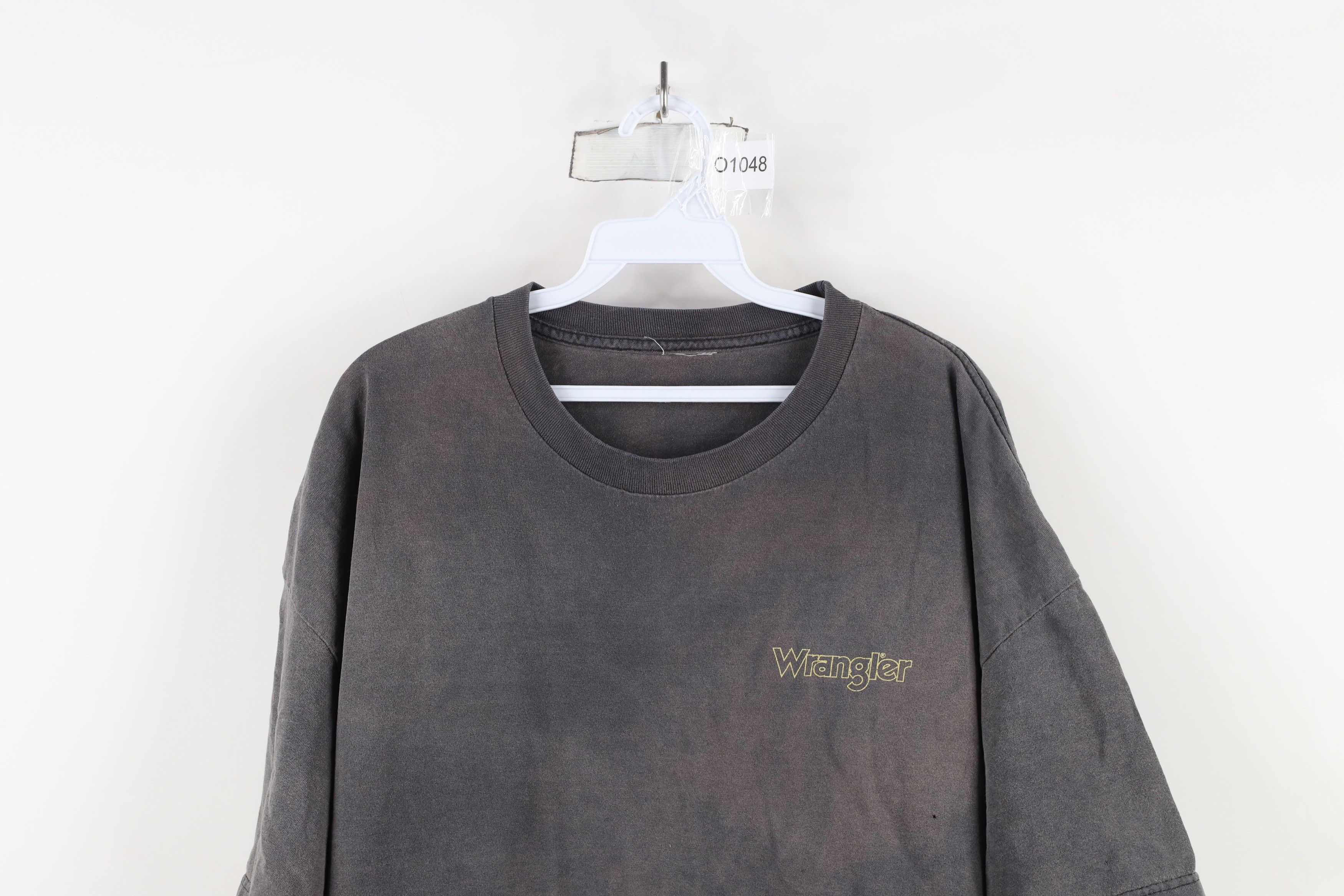Vintage × Wrangler Vintage 90s Wrangler Dare ToBe Bold Bull Fire Flames T-Shirt Size US XXL / EU 58 / 5 - 2 Thumbnail