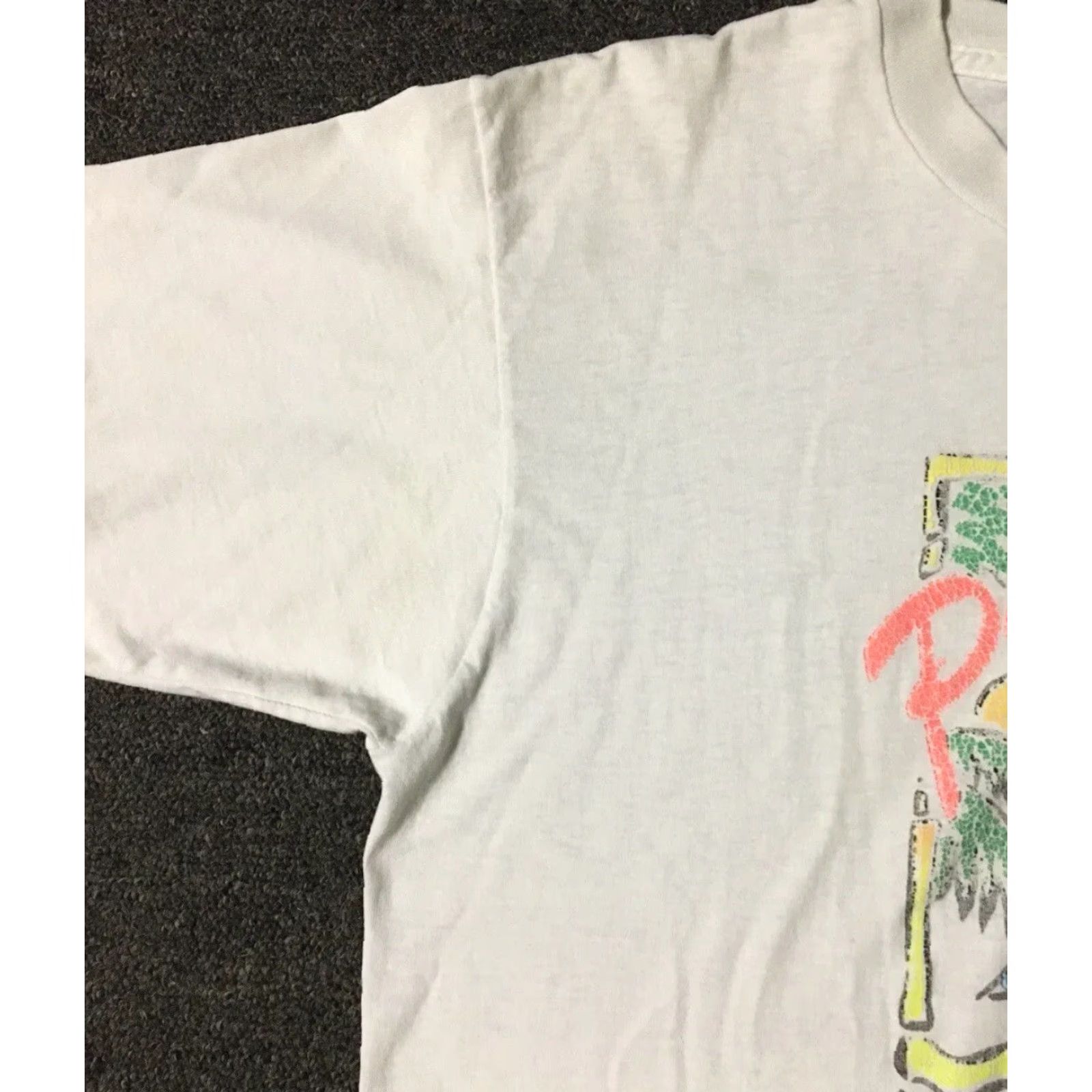 Catalina VINTAGE 90s Catalina Island Paradise Shirt M USA Beach Surf Grunge OP TC 80s - Single Stitch T-Shirt Men White Short Sleeve Pattern Striped Size US M / EU 48-50 / 2 - 6 Thumbnail