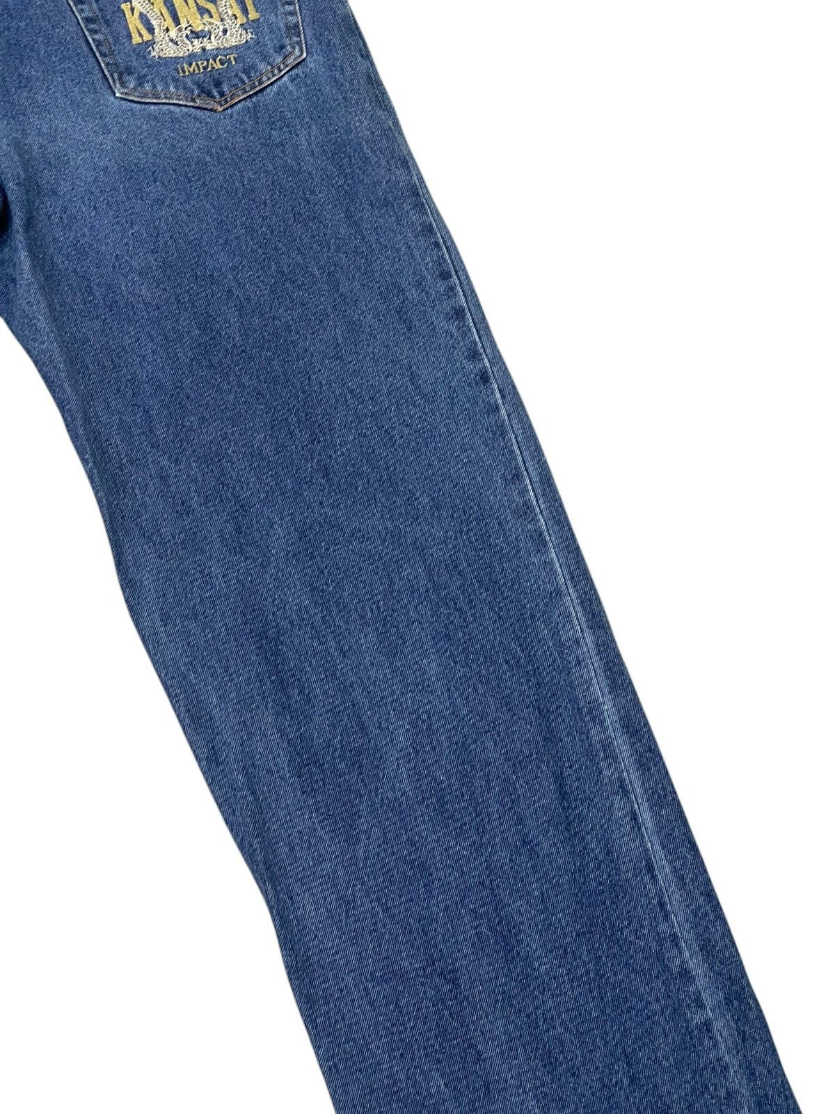 Kansai Yamamoto Baggy Jeans Vtg Y2K Kansai Impact Embroydered 1🟦3 Size US 32 / EU 48 - 6 Thumbnail