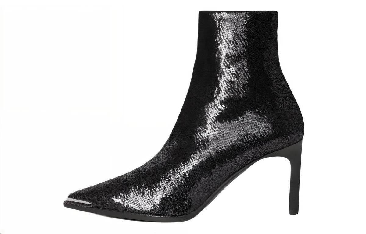 Celine celine verneuil ankle boot with metal toe in sequins Size US 5 / IT 35 - 1 Preview