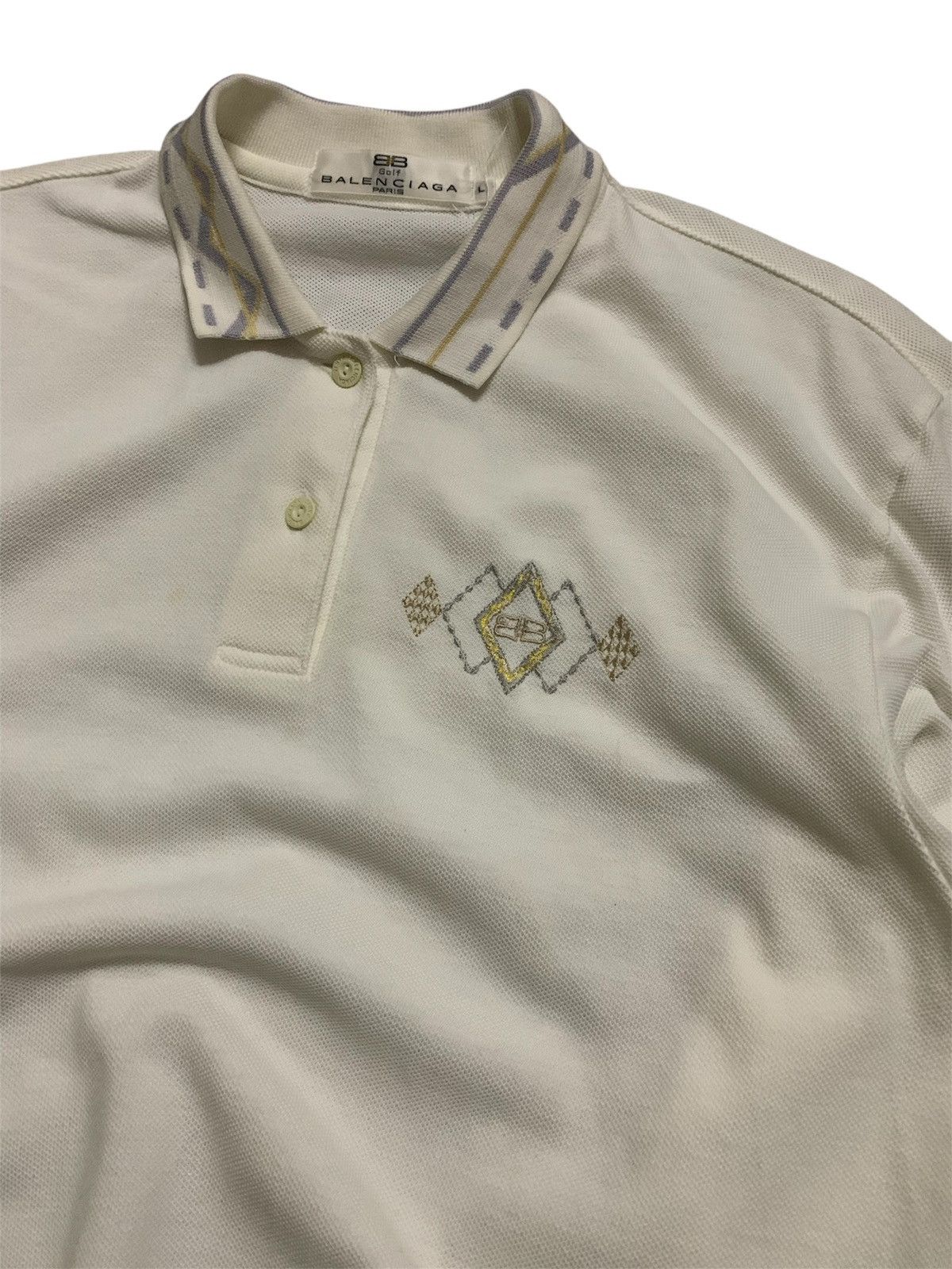 Balenciaga × Vintage Vintage Balenciaga Golf Paris Polo Shirt Size M / US 6-8 / IT 42-44 - 2 Thumbnail