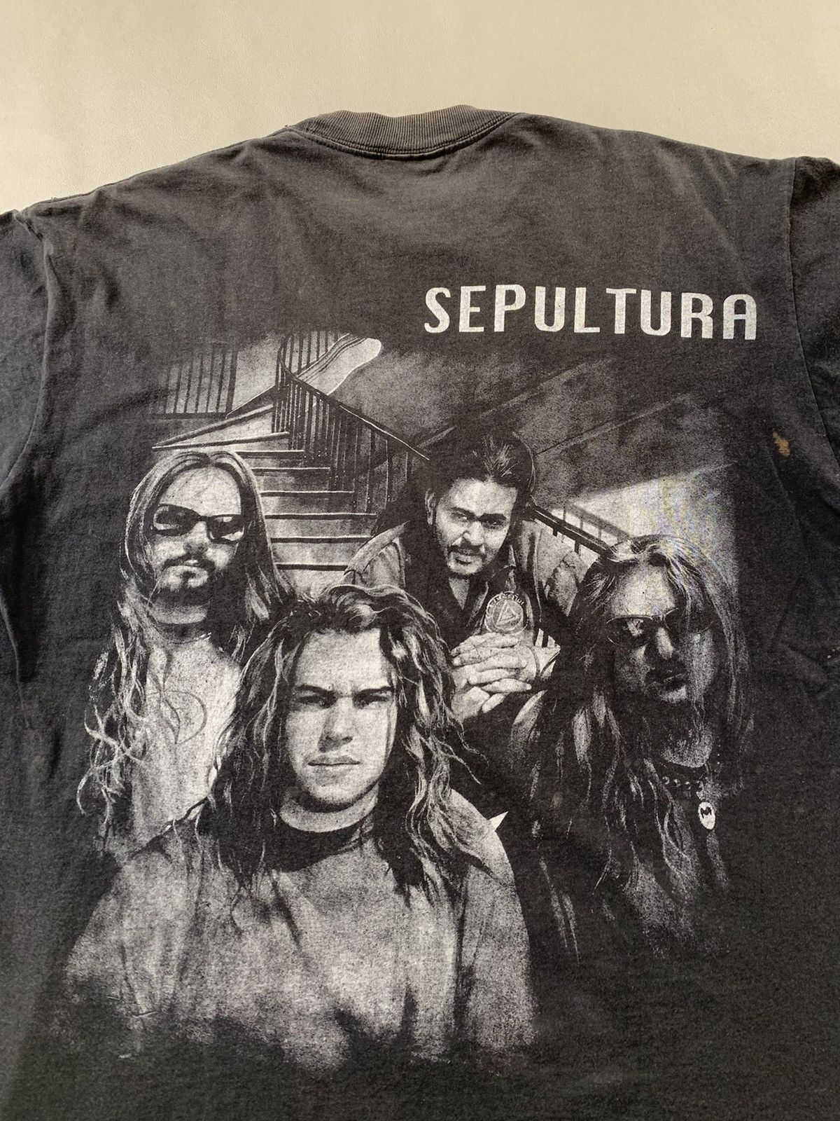 Band Tees × Vintage Vintage 90s Sepultura Tshirt Size US XL / EU 56 / 4 - 4 Thumbnail