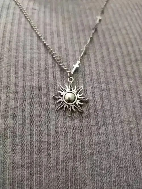 Other Sun Cross Punk Necklace Chain Choker Size ONE SIZE - 4 Thumbnail